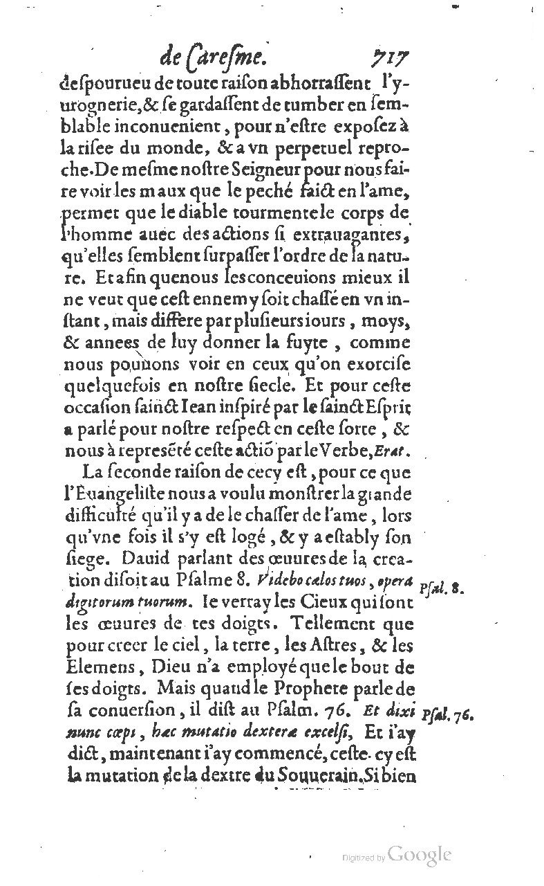 1607 - Nicolas Du Fossé - Trésor quadragésimal - T 01 - BM Lyon