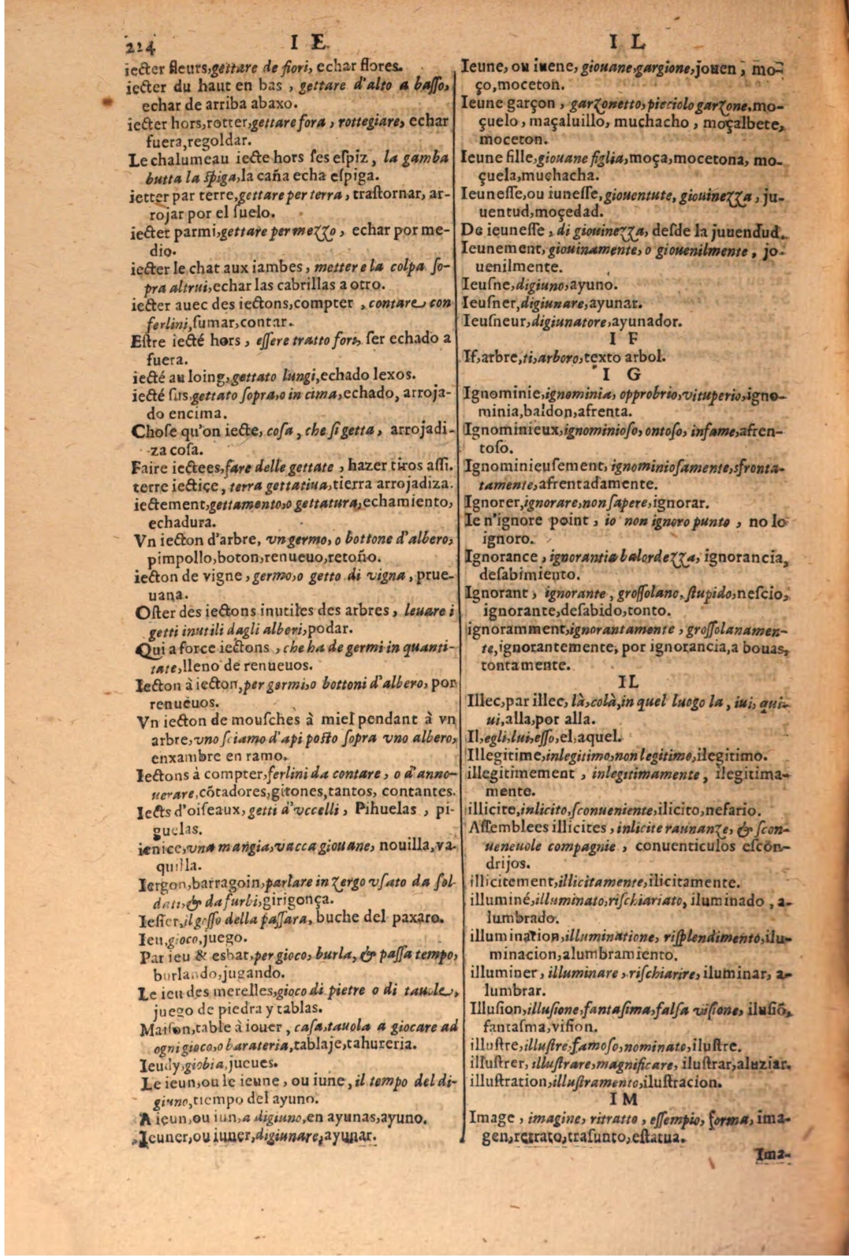 1616 - Pierre de la Rovière - Trésor des trois langues (Seconde partie) - BSB Munich