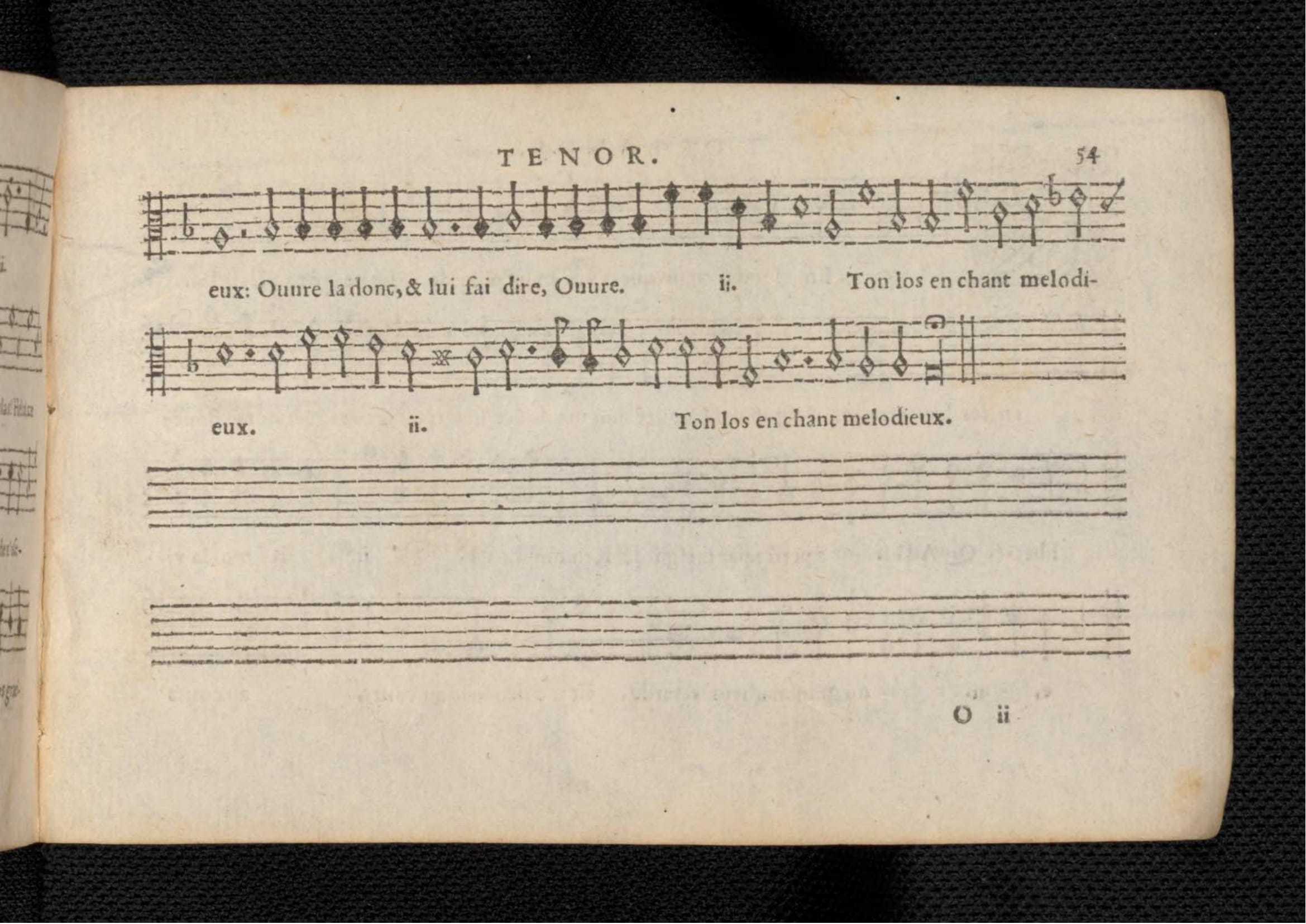 1576 - [Pierre de Saint-André] - Trésor de musique d’Orlande de Lassus Tenor - KBR Bruxelles