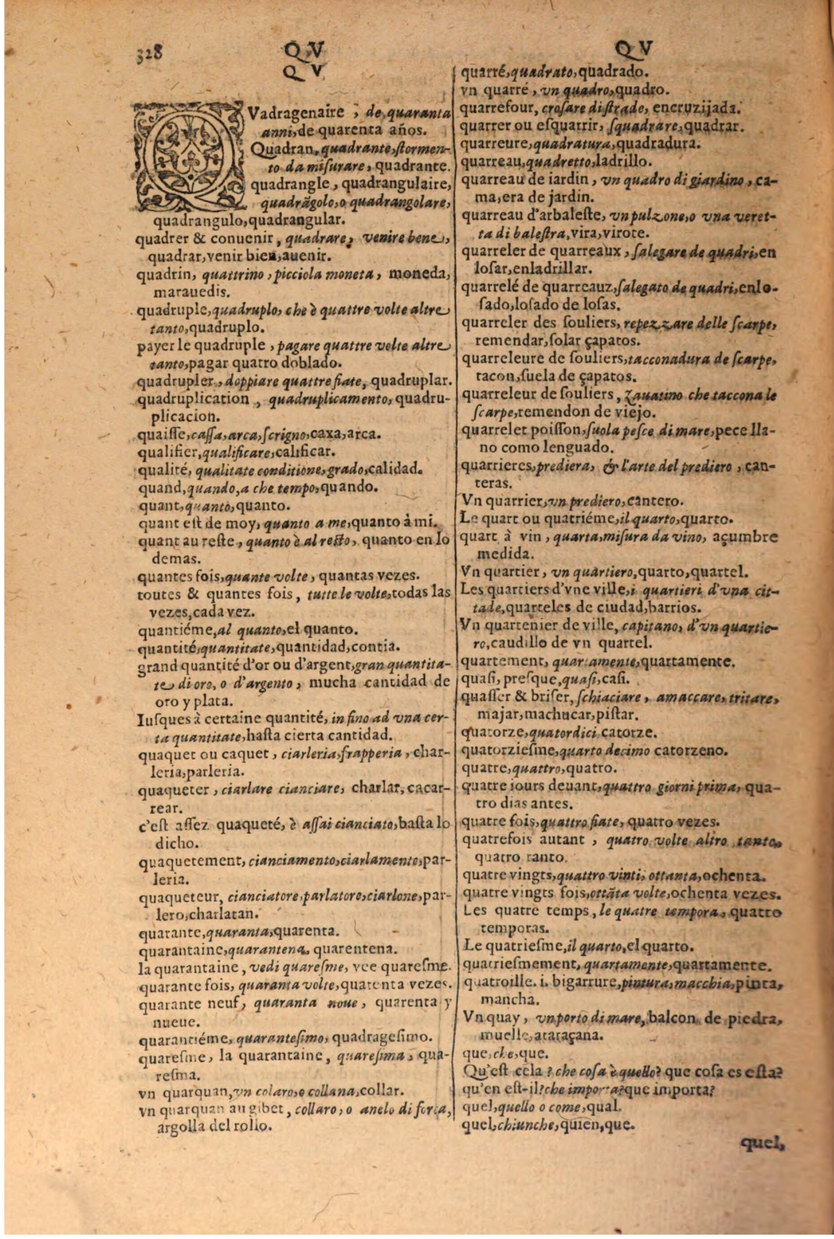 1616 - Pierre de la Rovière - Trésor des trois langues (Seconde partie) - BSB Munich