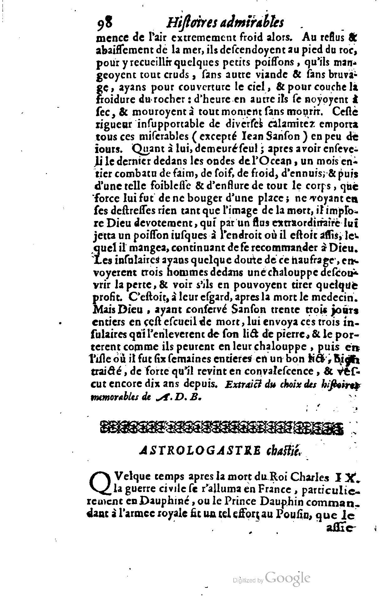 1628 - Jacques Crespin - Trésor d’histoires admirables et mémorables - BSB Munich
