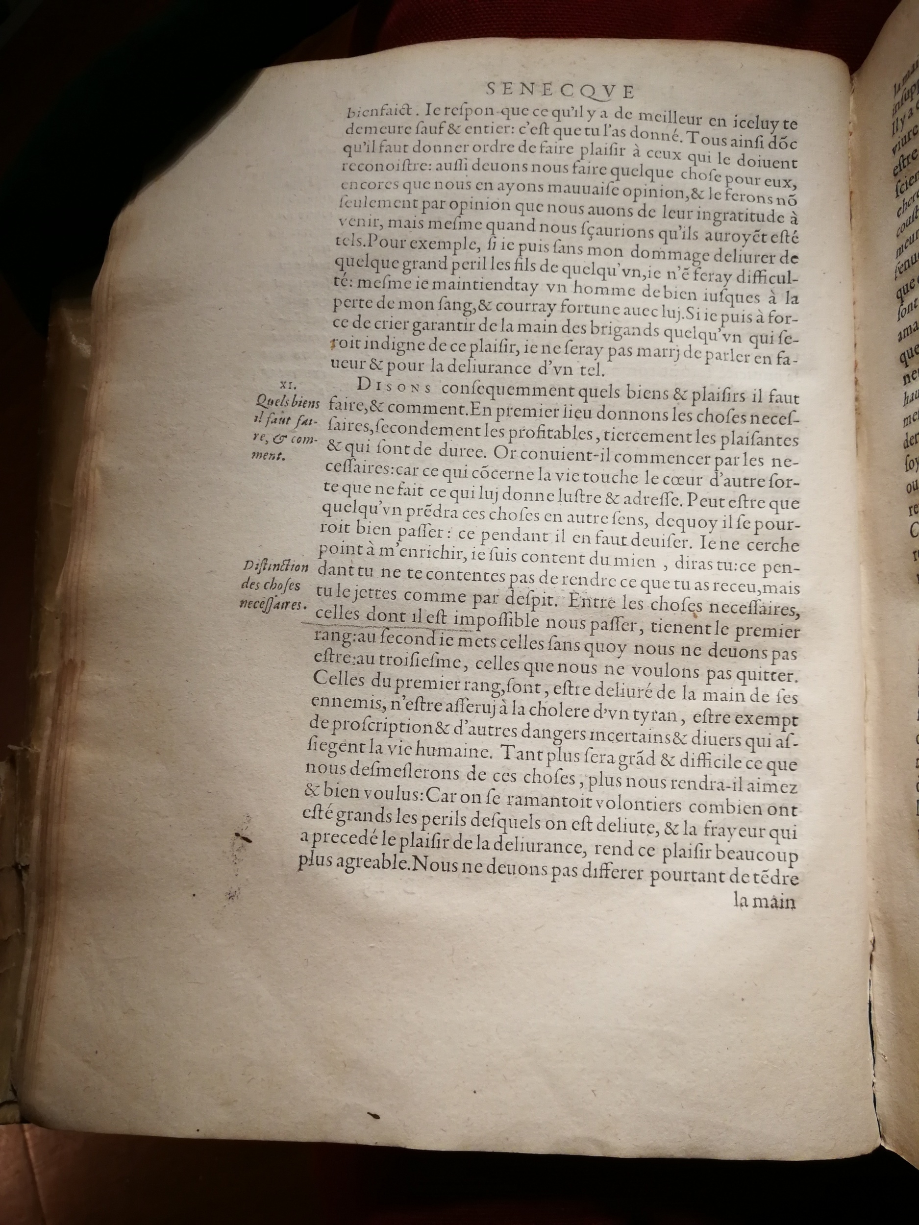 1595 - Jean Houzé - Œuvres morales et mêlées de Sénèque, Trésor de philosophie morale - T. 1 - BnF