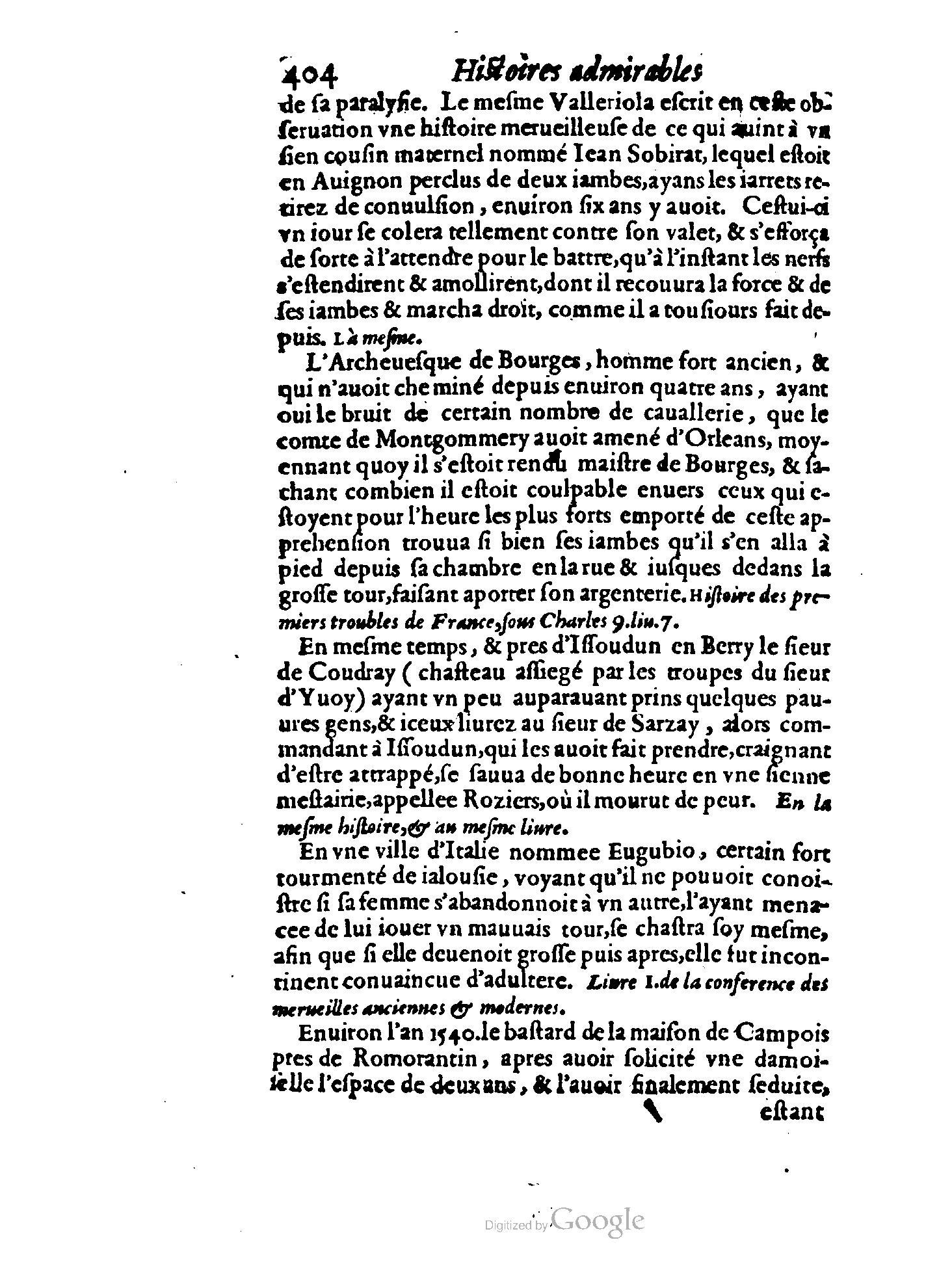 1620 - Samuel Crespin - Trésor d’histoires admirables et mémorables - BCU Lausanne