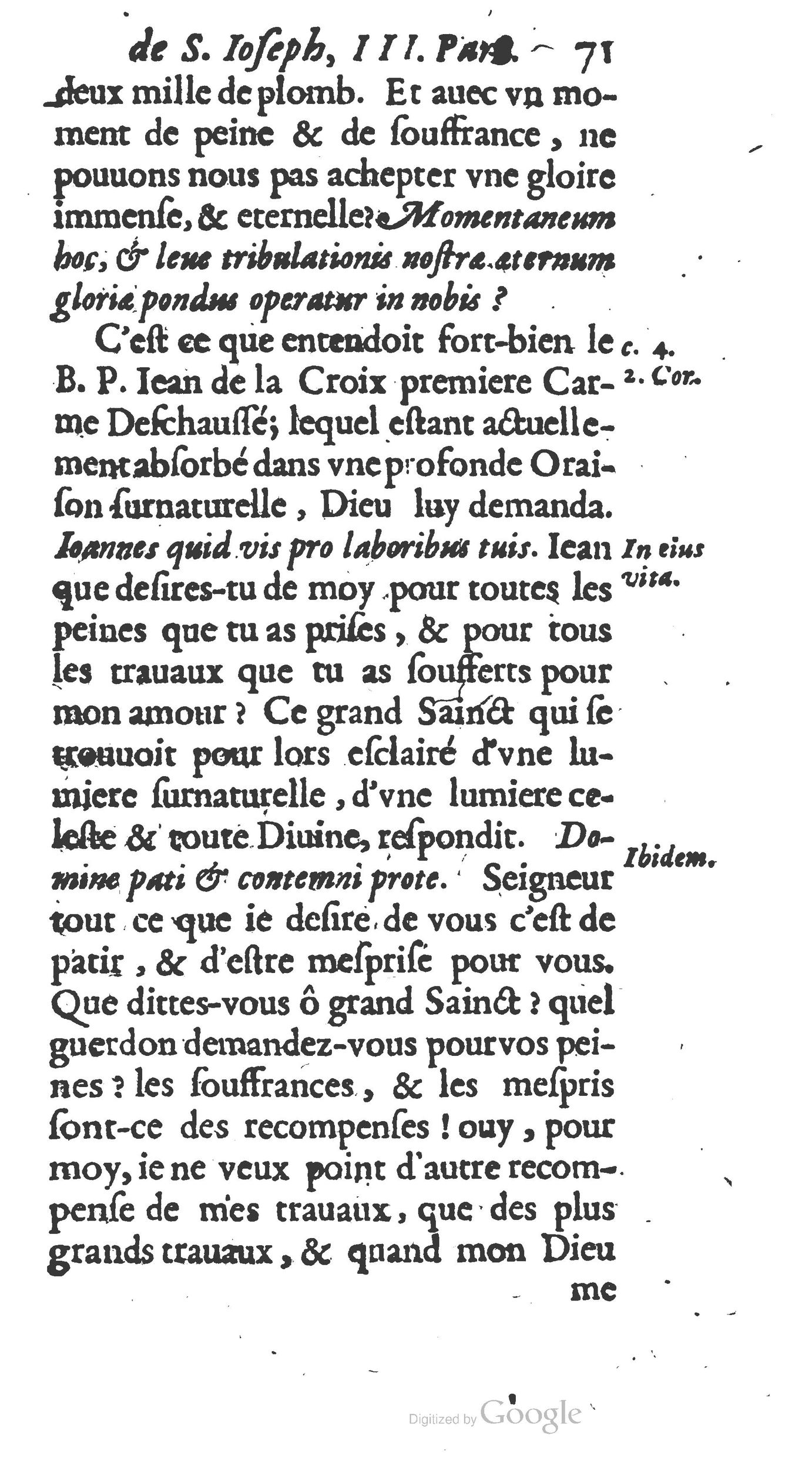 1654 - Antoine Jullieron - Trésor inestimable de Saint-Joseph - BM Lyon