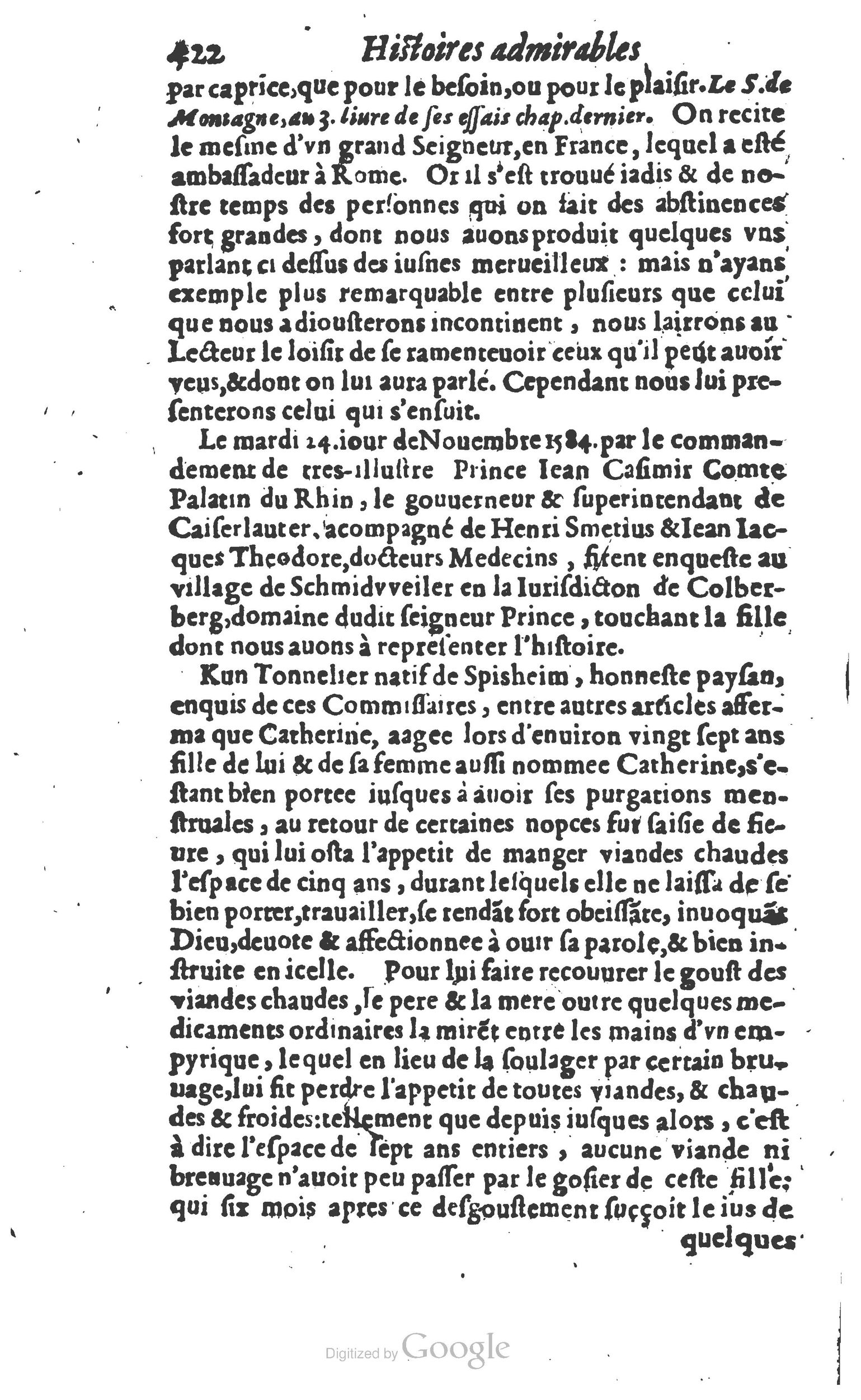 1610 - Paul Marceau - Trésor d’histoires admirables et mémorables - Princeton