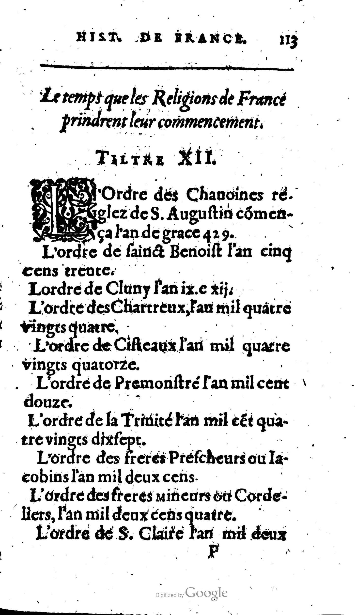 1604 - Galiot Corrozet - Trésor des histoires de France - BnF Arsenal