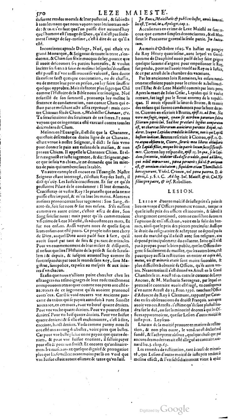 1629 - Veuve Nicolas Buon - Trésor du droit français (29620 T. 2) - BM Lyon