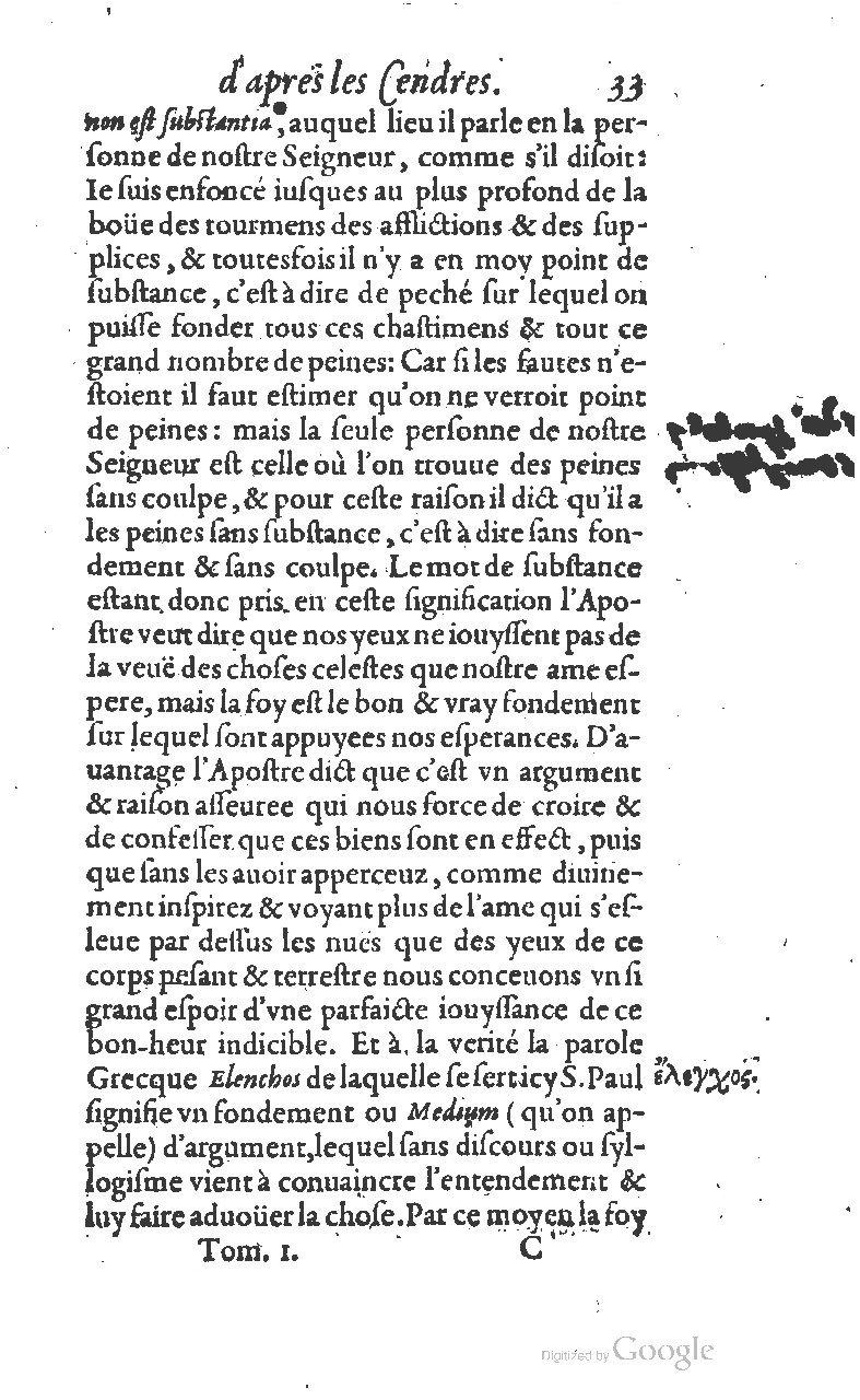 1607 - Nicolas Du Fossé - Trésor quadragésimal - T 01 - BM Lyon