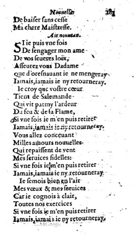 1623 - Jacques Cailloüé - Trésor ou recueil des chansons amoureuses - British Library