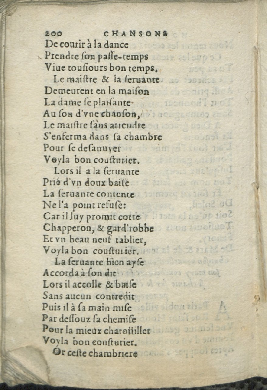 1575 - Pierre Brenouzet - Trésor de tous les recueils de chansons, tant amoureuses, rustiques, que musicales - Det KLG Copenhague