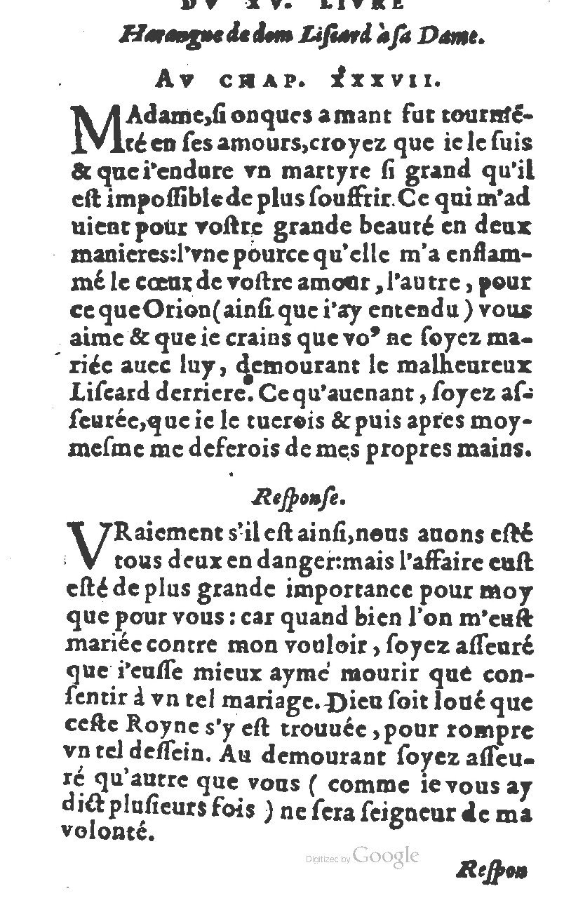 1582 - Jean Huguetan - Trésor des Amadis T. 1 - BM Lyon