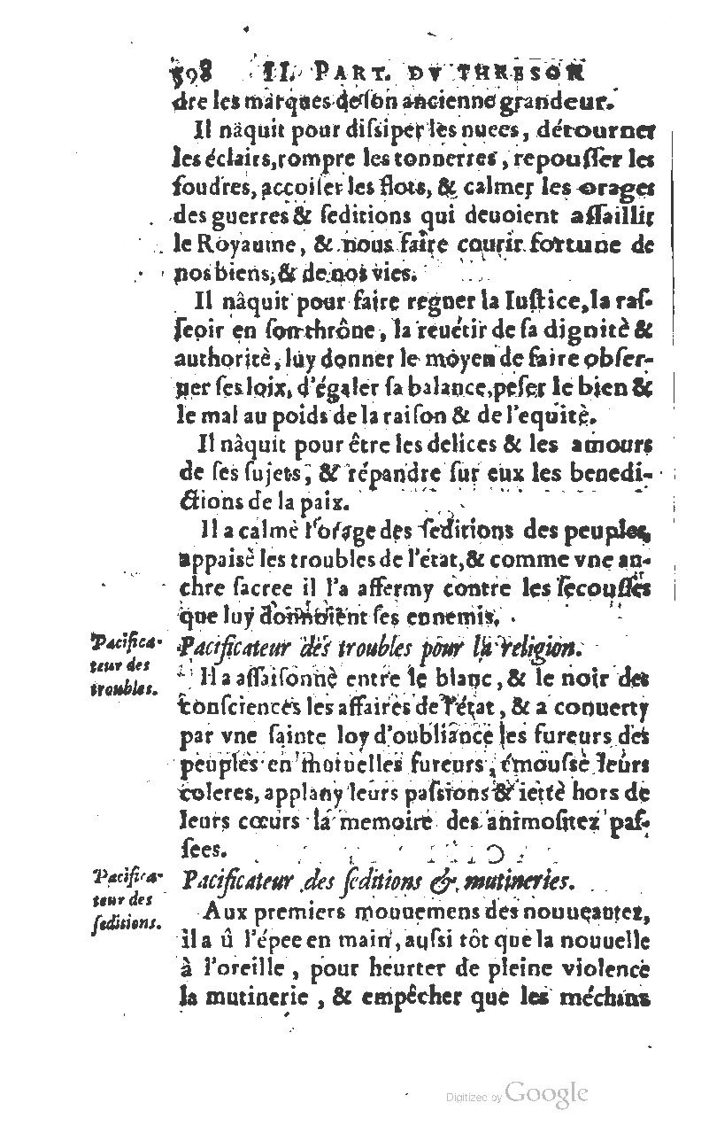 1610 - Louis Coste - Trésor de l’éloquence française (Seconde partie) - BM Lyon