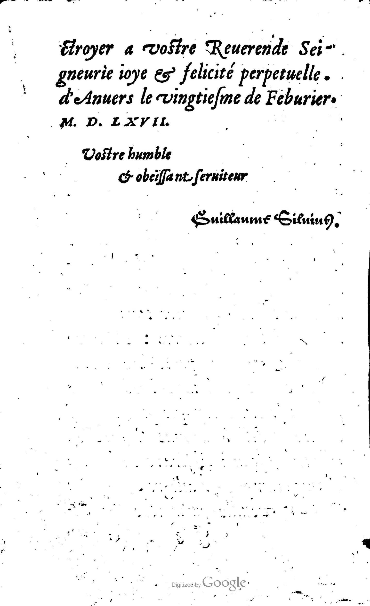 1568 - Willem Silvius - Trésor des vies de Plutarque - Anvers Plantin-Moretus