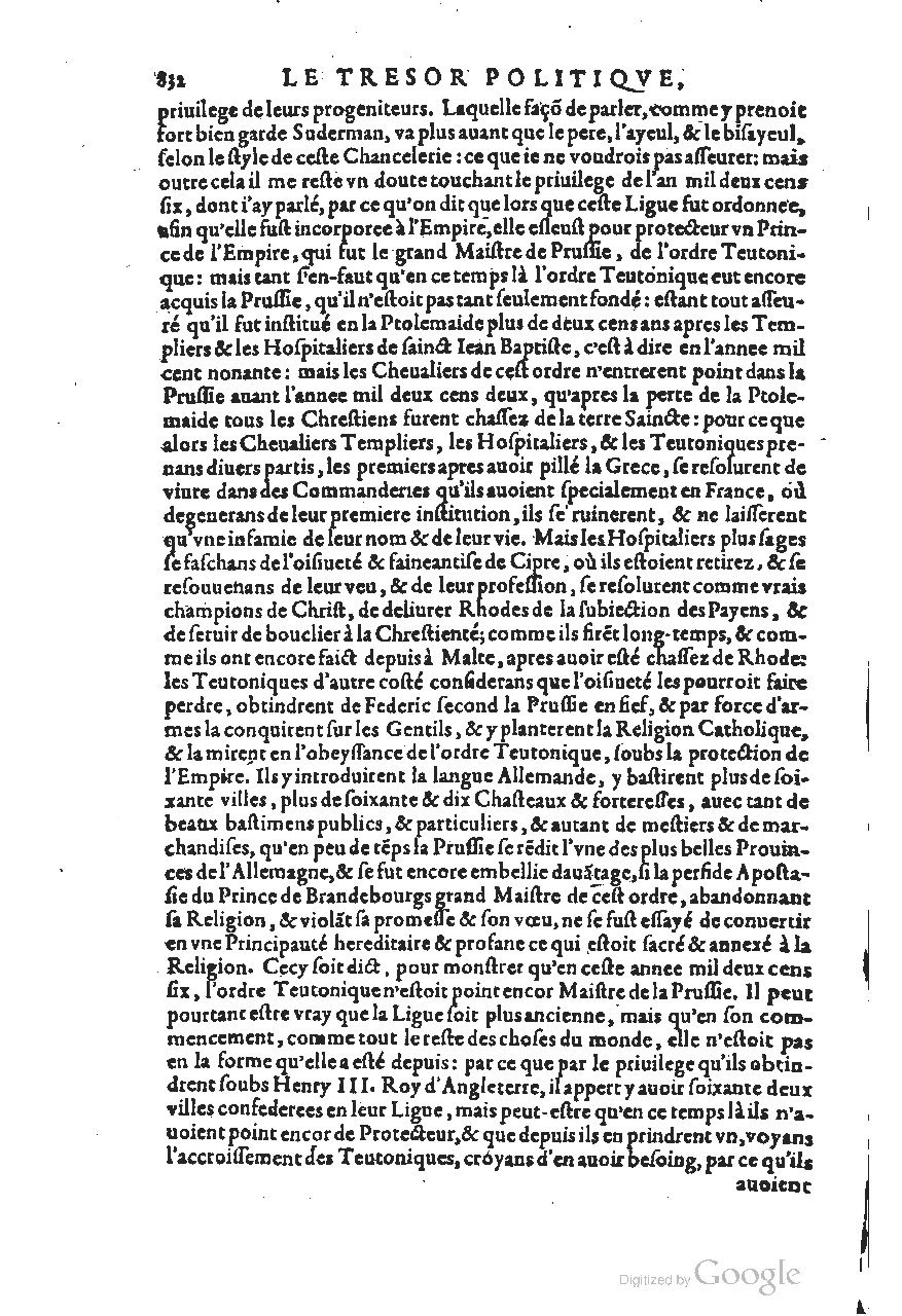 1611 - Pierre Chevalier - Trésor politique - UGent