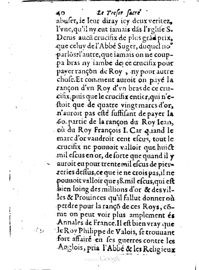 1636 - Jean Billaine - Trésor sacré ou inventaire des saintes reliques - British Library