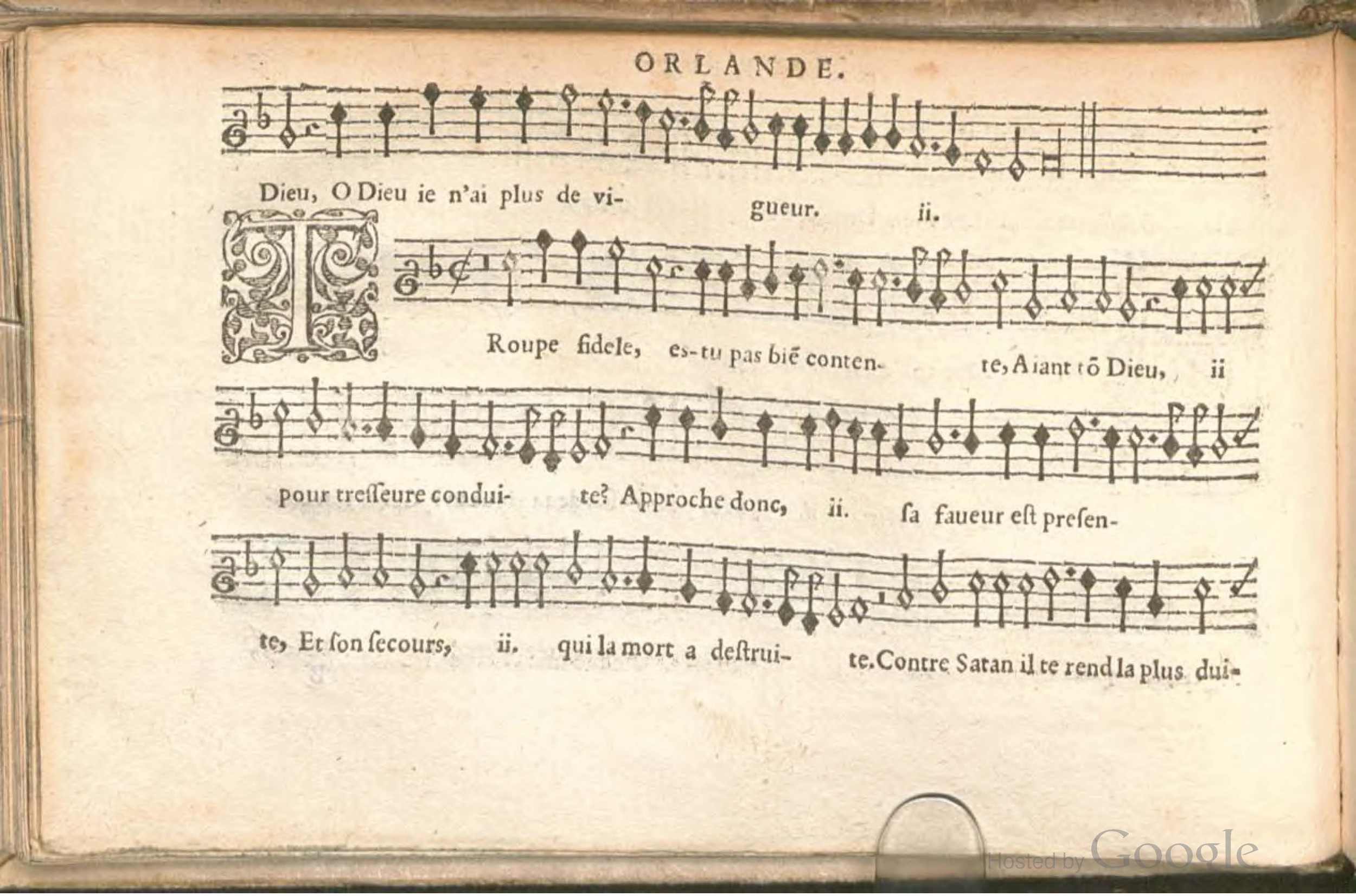 1576 - [Pierre de Saint-André] - Trésor de musique d’Orlande de Lassus Superius - BSB Munich
