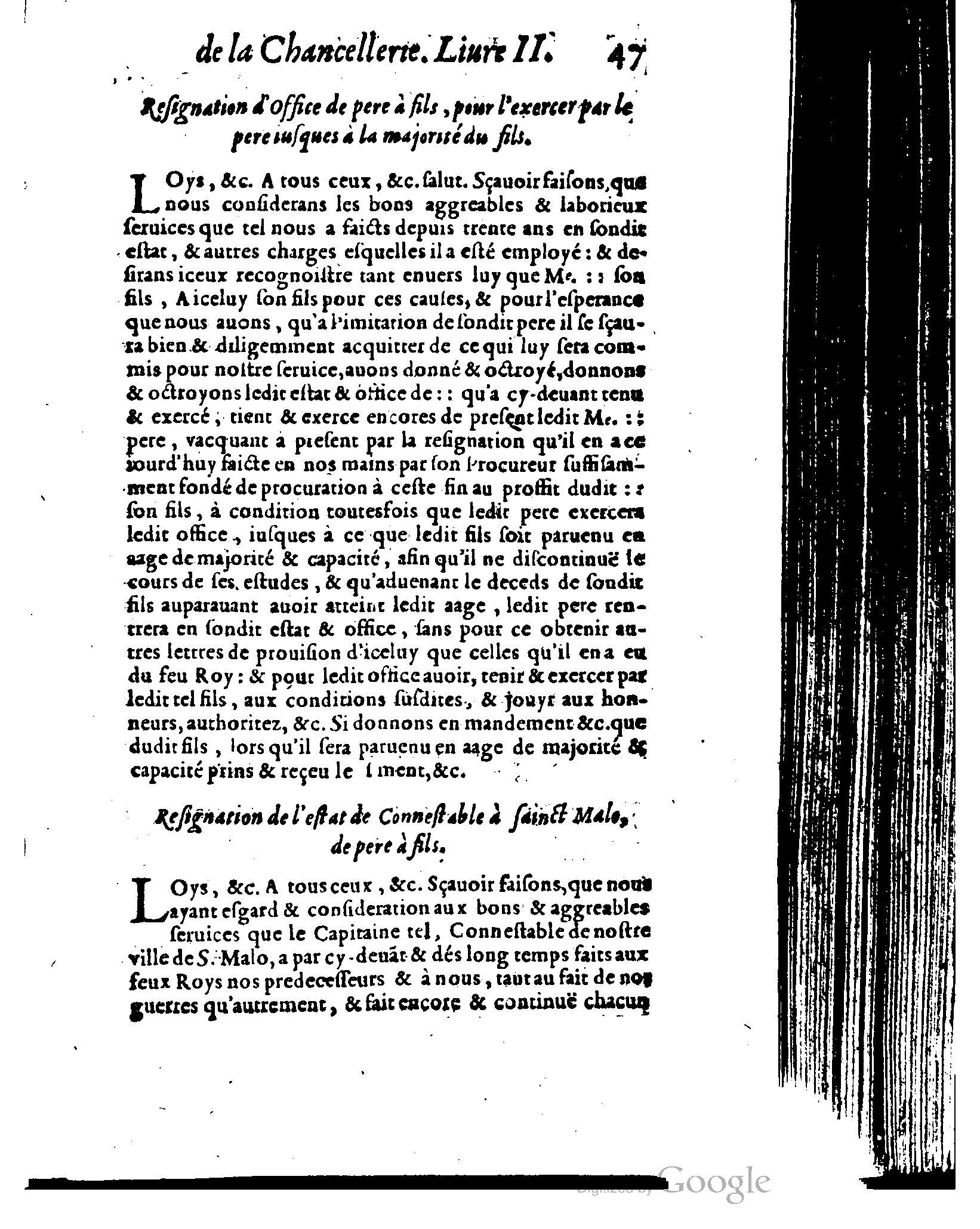 1614 - Jean Richer - Trésor du nouveau style et protocole de la chancellerie de France - BSB Munich