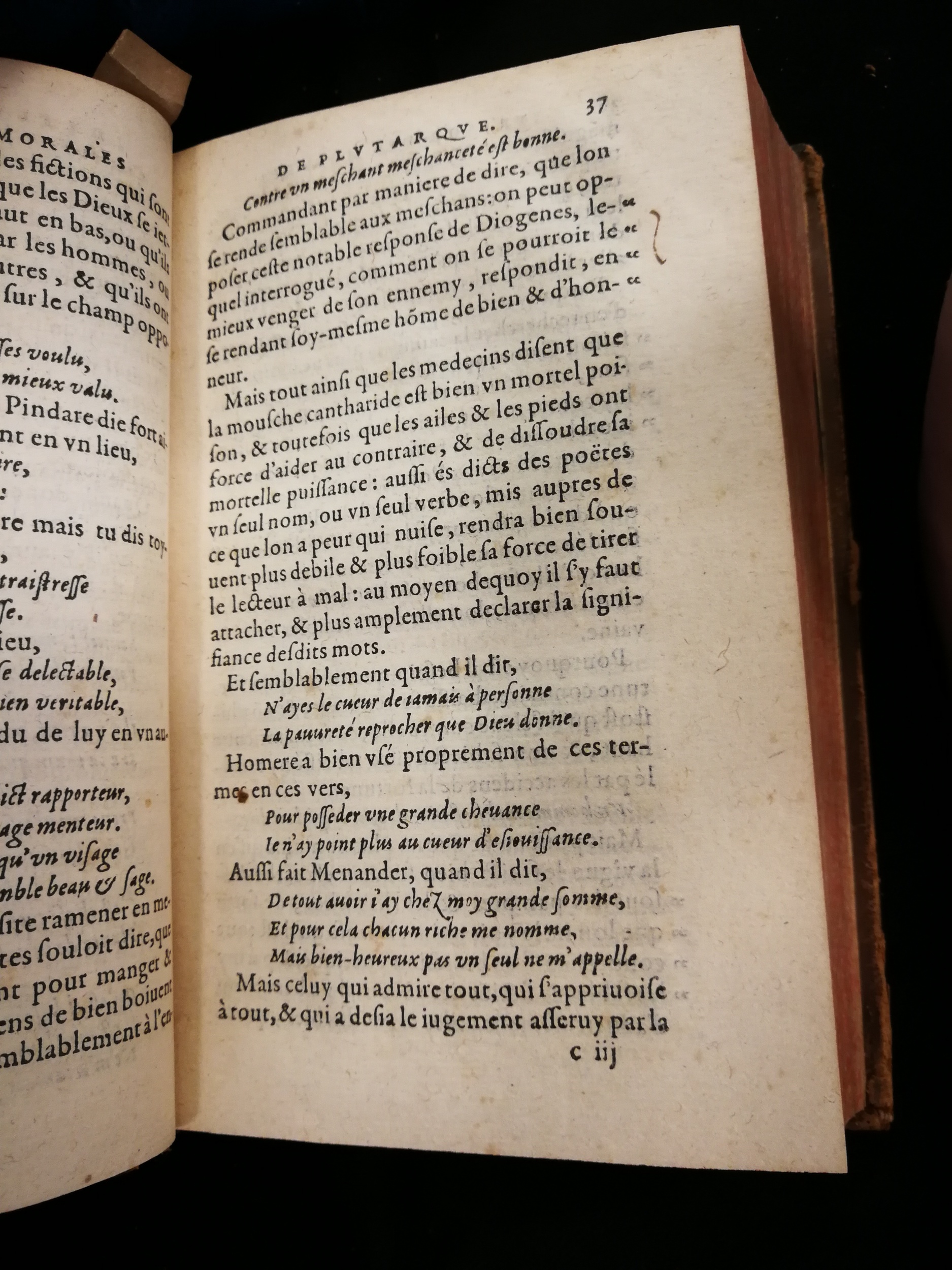 1577 - Jean Poupy - Trésor des morales de Plutarque - Les Méjanes, Aix-en-Provence