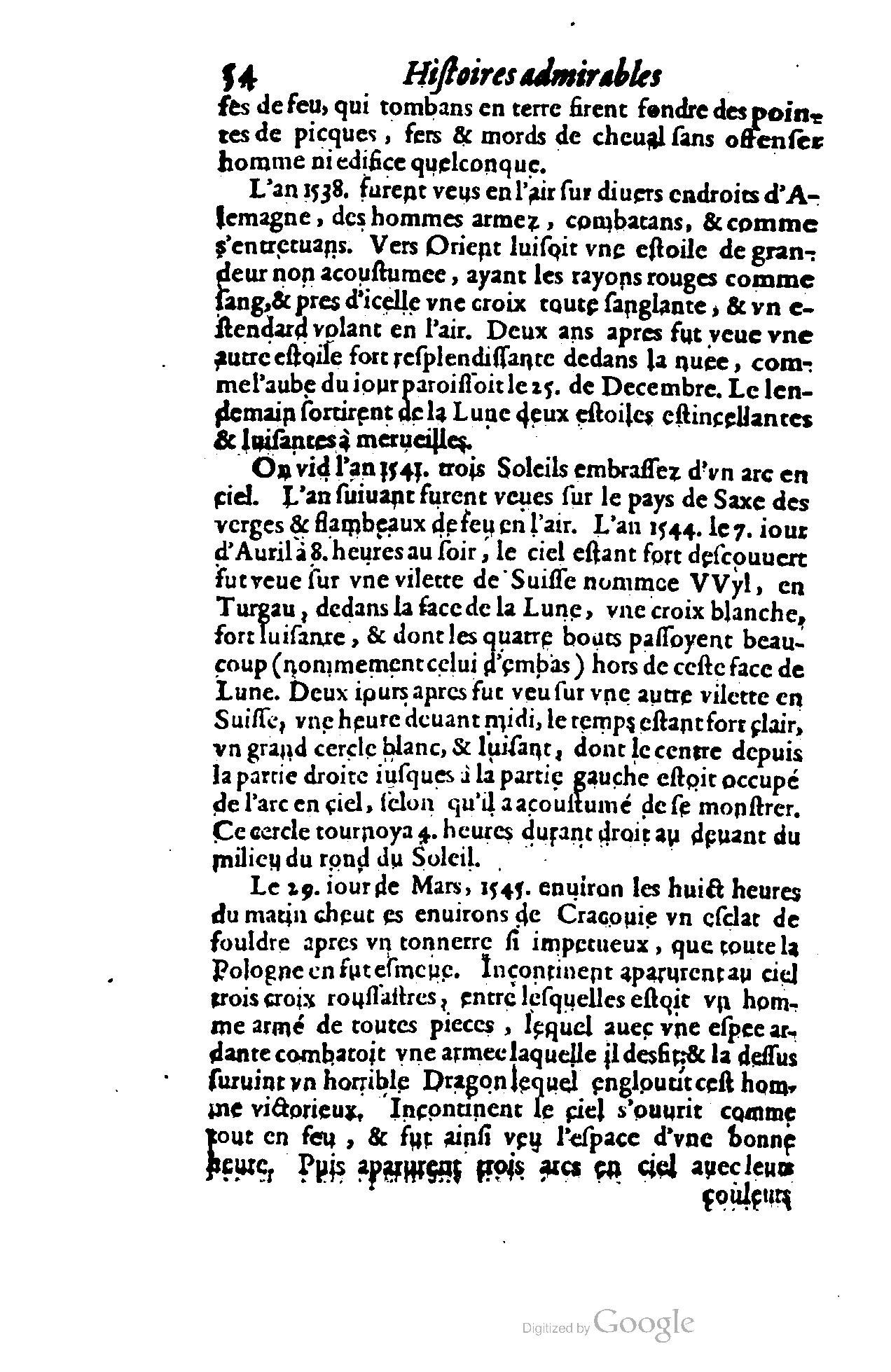 1620 - Samuel Crespin - Trésor d’histoires admirables et mémorables - BCU Lausanne