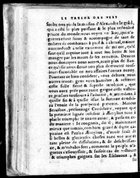 1574 - Benoît Rigaud - Trésor des vies de Plutarque - Avignon