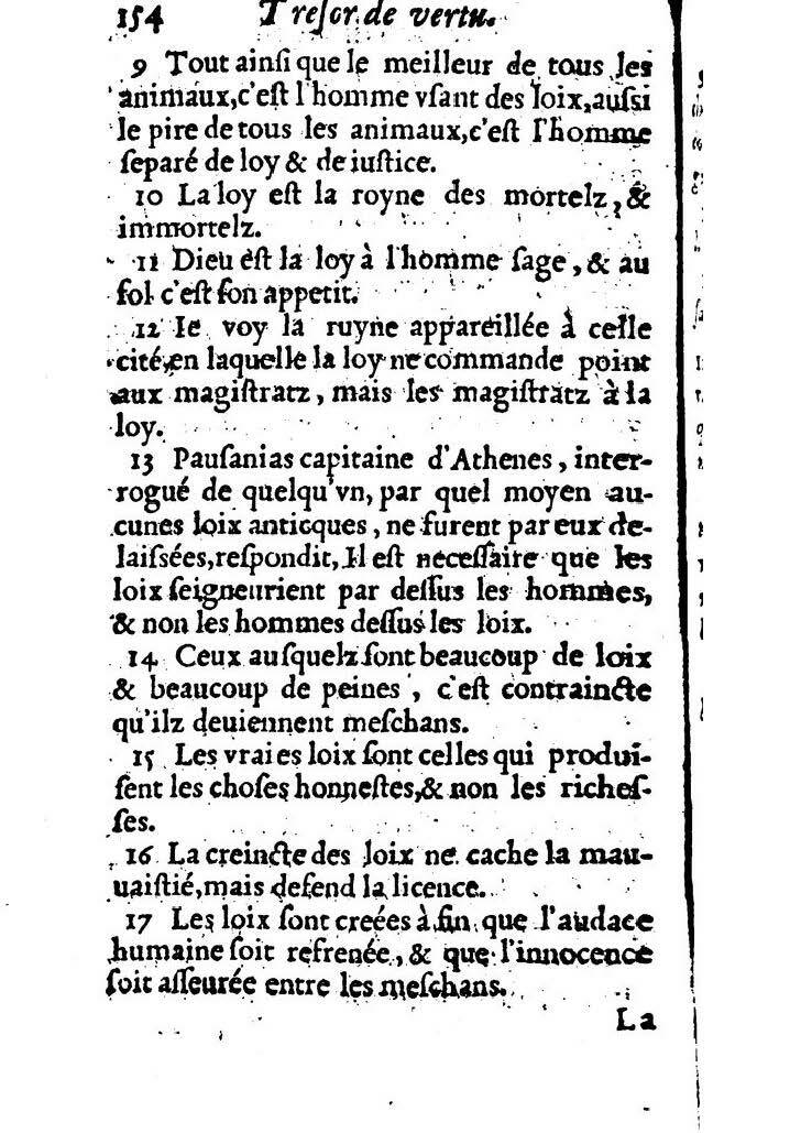 1558 - Nicolas Perrineau et Jean Temporal - Trésor de vertu - BM Lyon