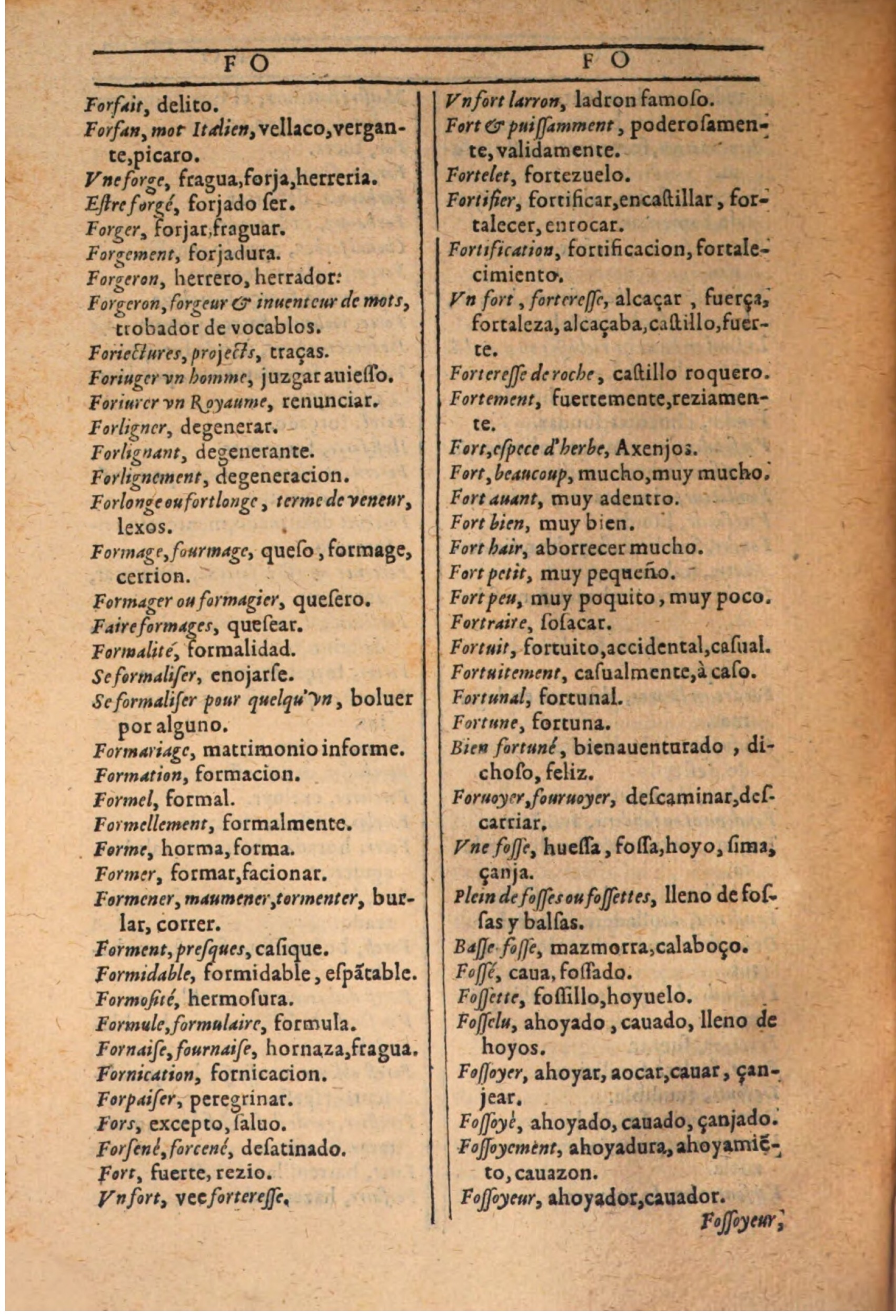 1607 - Marc Orry - Trésor des deux langues espagnole et française (Seconde partie) - BSB Munich