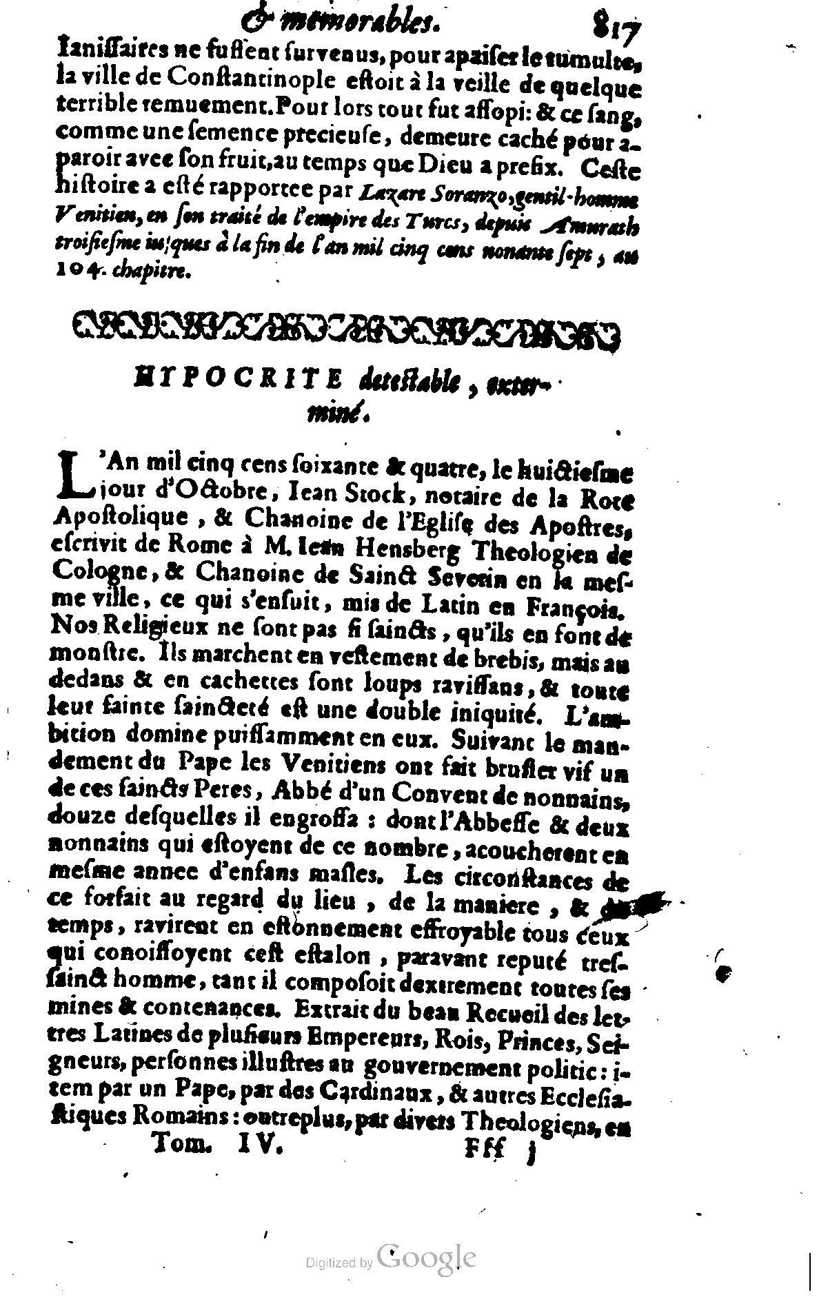 1628 - Jacques Crespin - Trésor d’histoires admirables et mémorables - BSB Munich