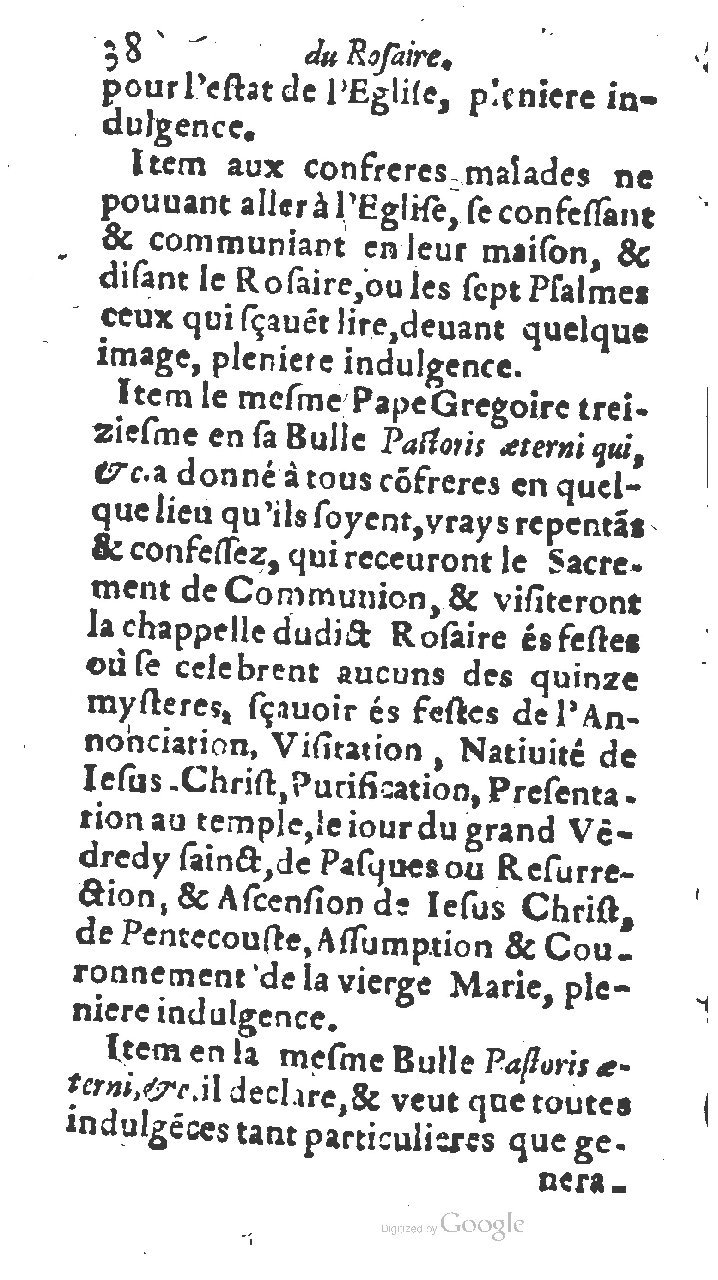 1615 - Jean Bogart - Trésor des indulgences du saint Rosaire - UGent