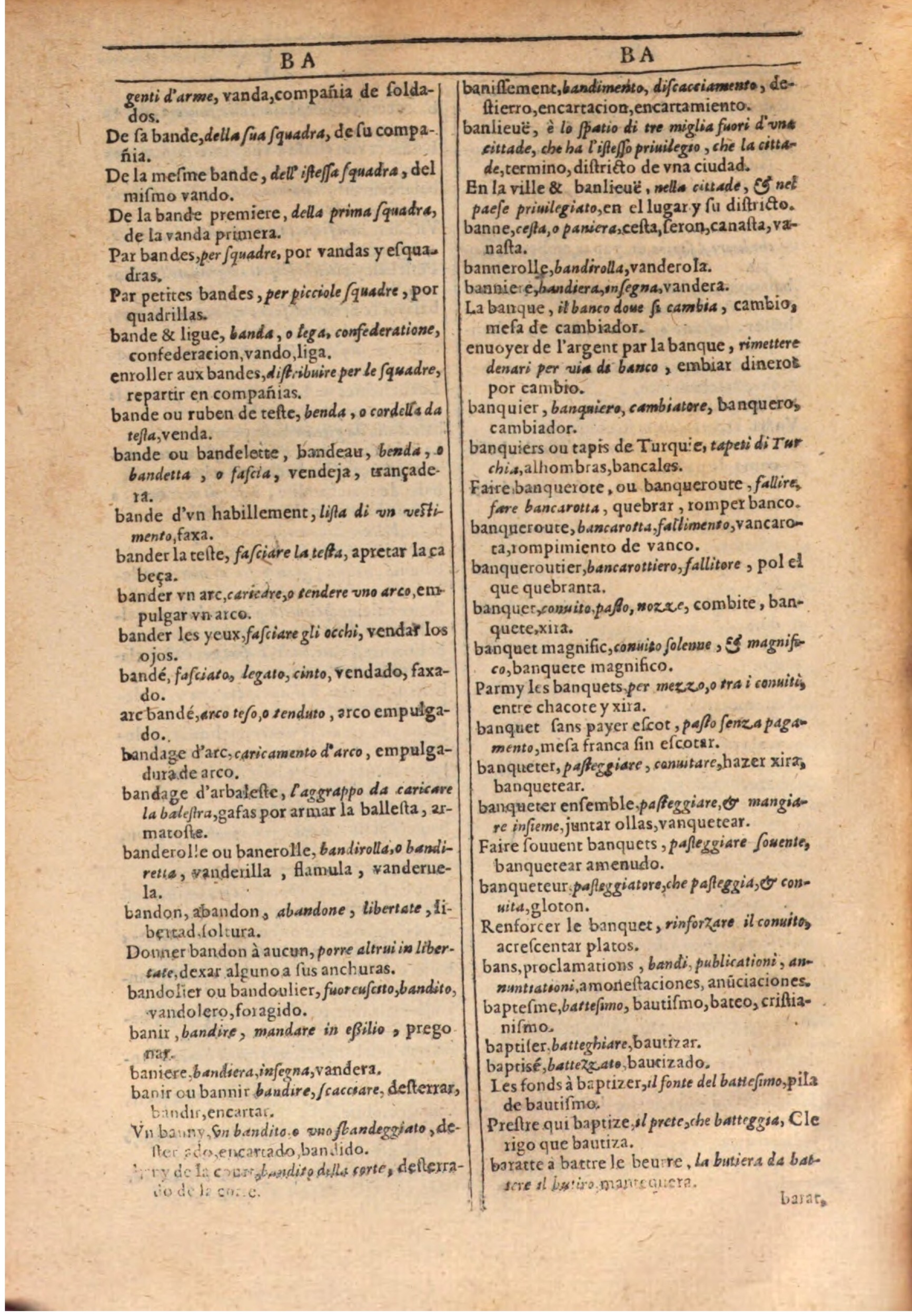 1609 - Philippe Albert et Alexandre Pernet - Trésor des trois langues française, italienne et espagnole (Seconde partie) - BSB Munich 1609 - Philippe Albert et Alexandre Pernet - Trésor des trois langues française, italienne et espagnole (Seconde partie) - BSB Munich