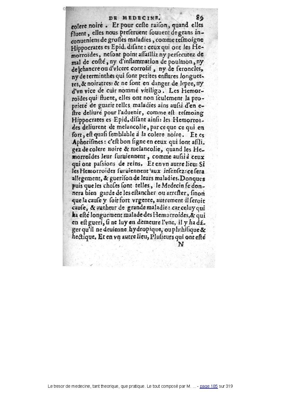 1560 - Pierre et Jan Moine - Trésor de médecine - Université Paris Cité