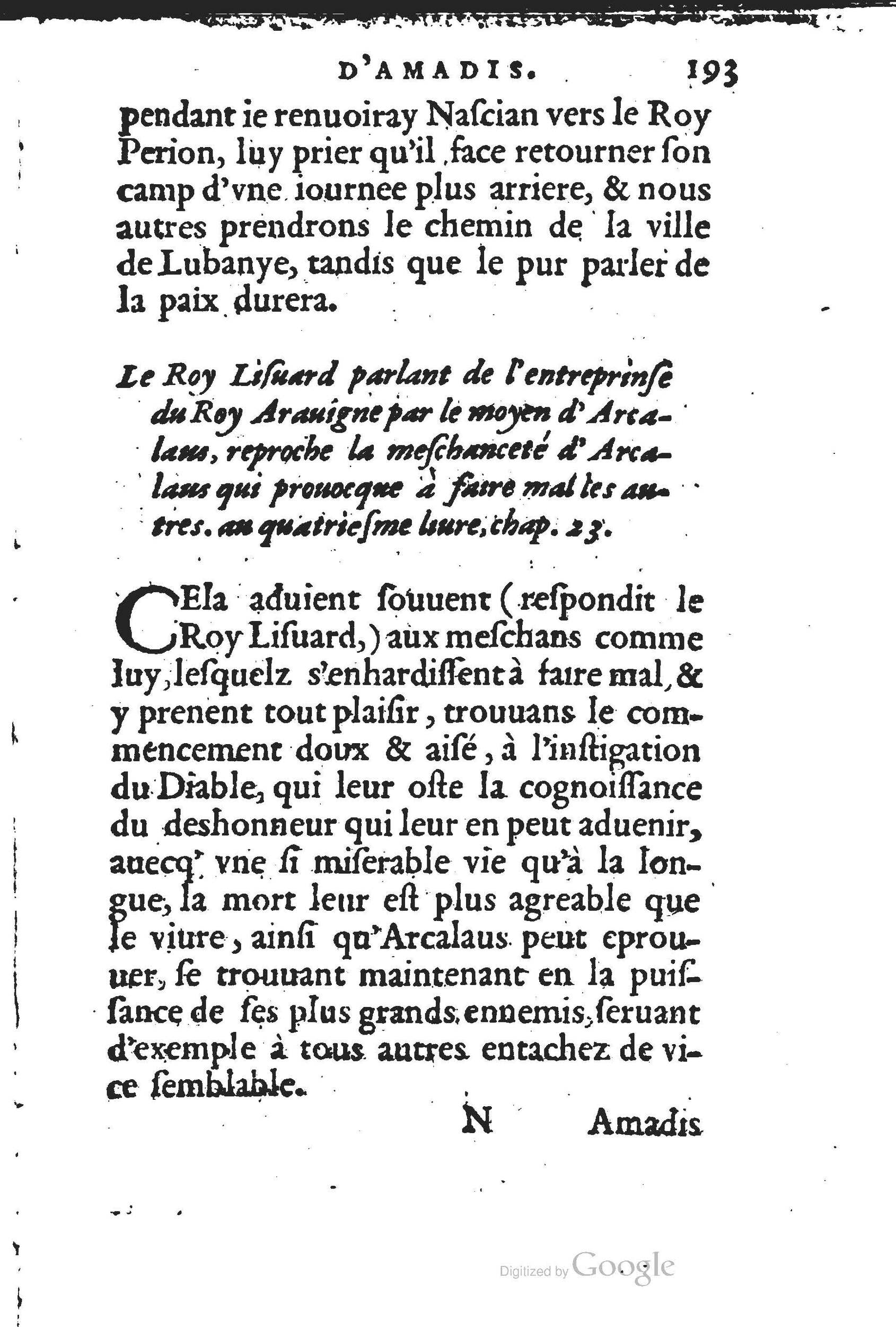 1560 - Jean d’Ogerolles et Gabriel Cotier Lyon - Trésor des Amadis - BSB Munich