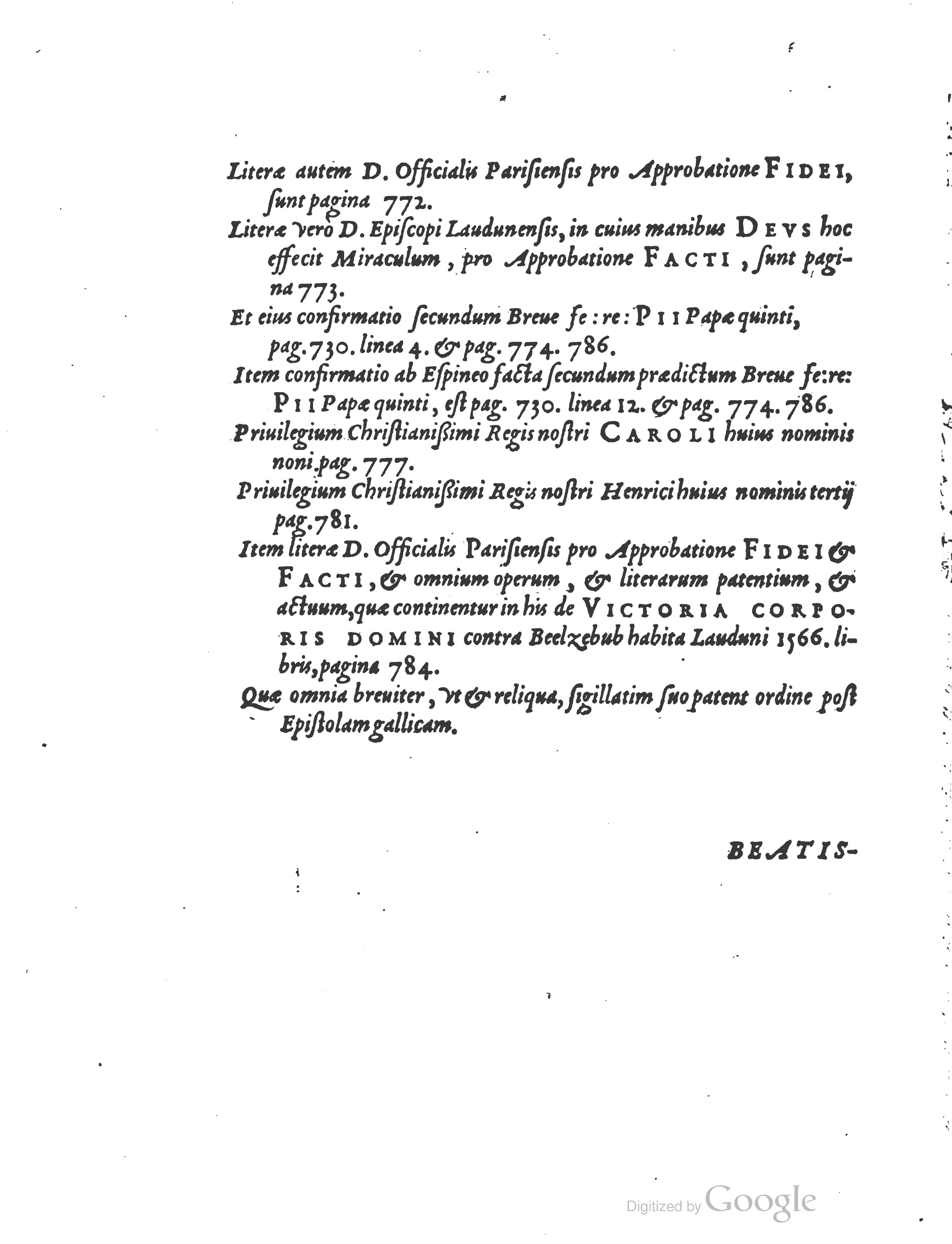 1578 - Nicolas Chesneau - Trésor et entière histoire de la triomphante victoire du corps de Dieu sur l’esprit malin - British Library 1578 - Nicolas Chesneau - Trésor et entière histoire de la triomphante victoire du corps de Dieu sur l’esprit malin - British Library