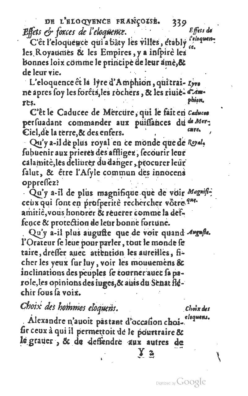 1610 - Louis Coste - Trésor de l’éloquence française (Seconde partie) - BM Lyon