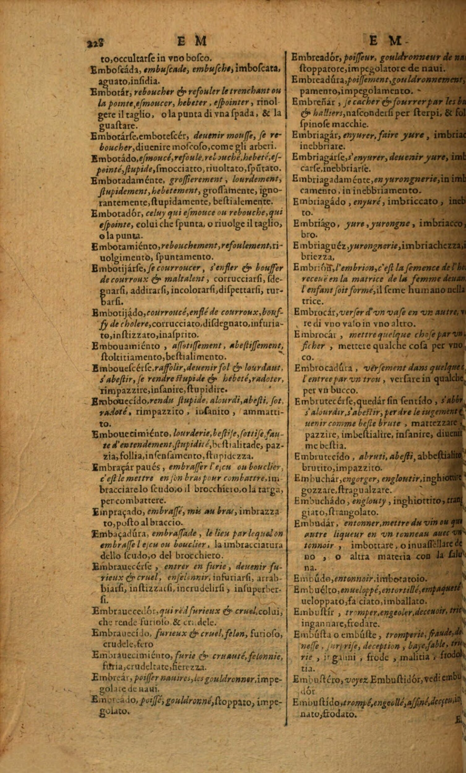 1617 - Samuel Crespin - Trésor des trois langues espagnole, française et italienne (Première partie) - Regensburg 1617 - Samuel Crespin - Trésor des trois langues espagnole, française et italienne (Première partie) - Regensburg