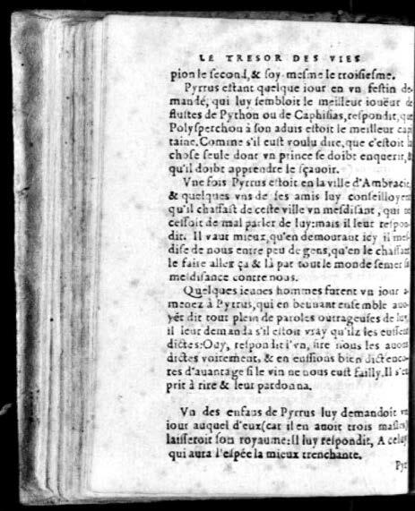 1574 - Benoît Rigaud - Trésor des vies de Plutarque - Avignon