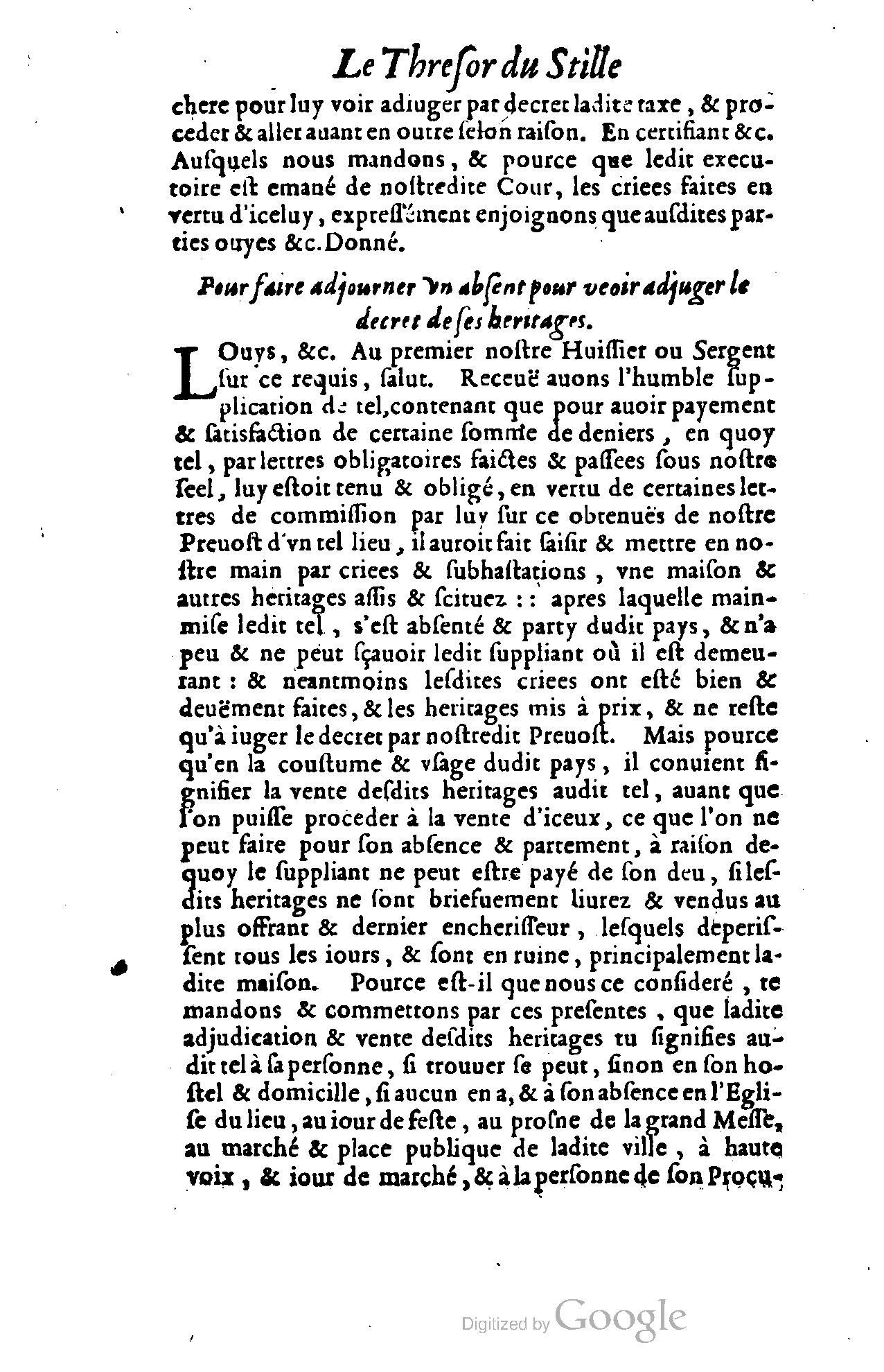 1614 - Jean Richer - Trésor du nouveau style et protocole de la chancellerie de France - BSB Munich