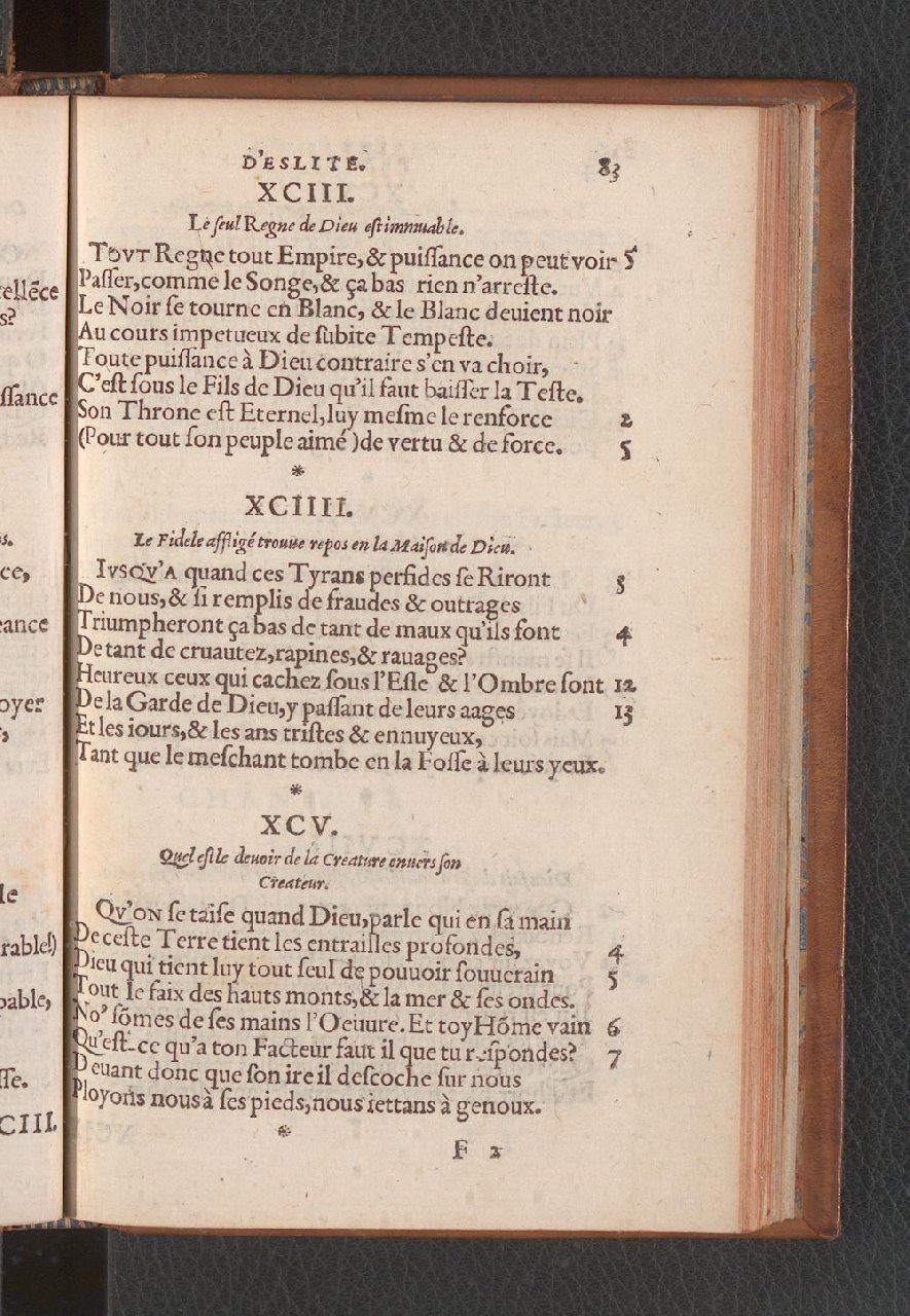 1577 - Jean de Laon - Trésor des 150 psaumes de David - Genève