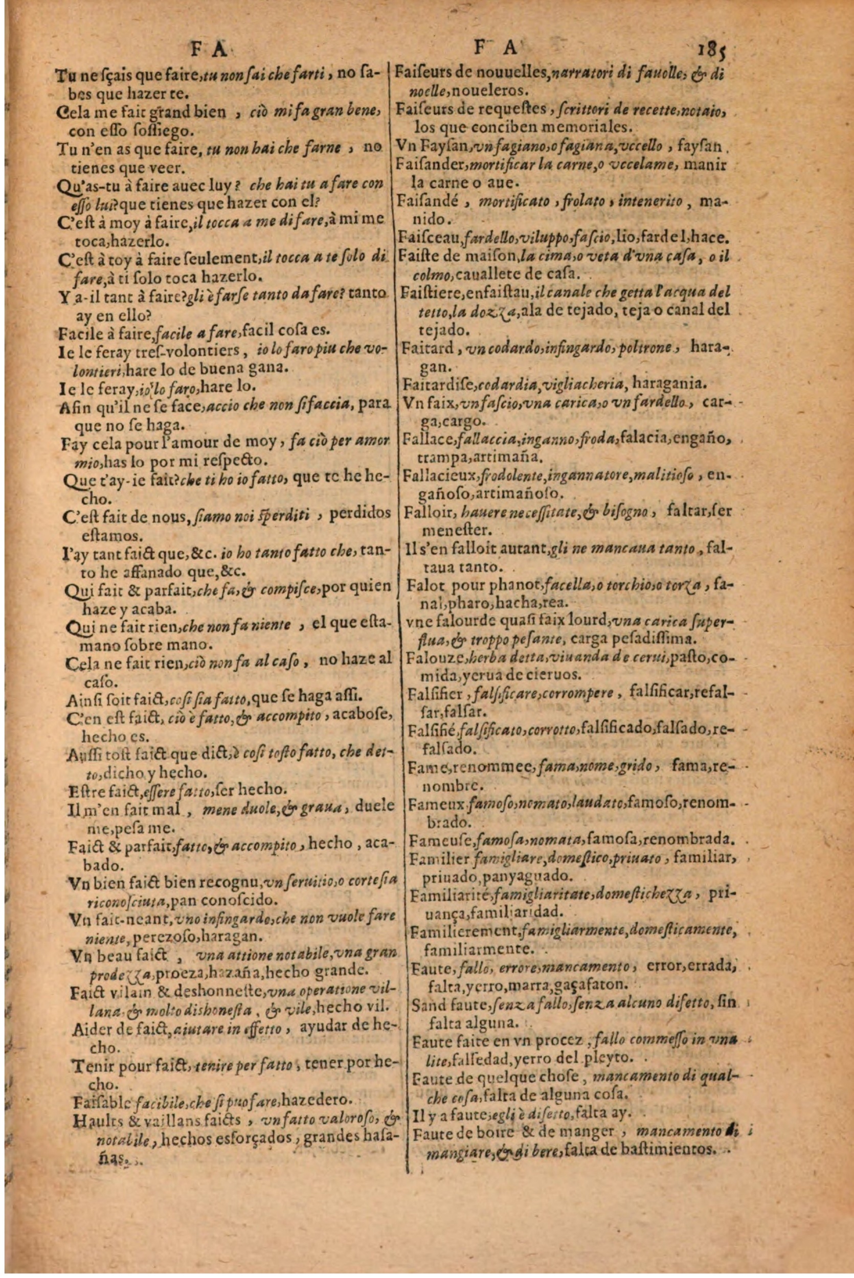 1616 - Pierre de la Rovière - Trésor des trois langues (Seconde partie) - BSB Munich