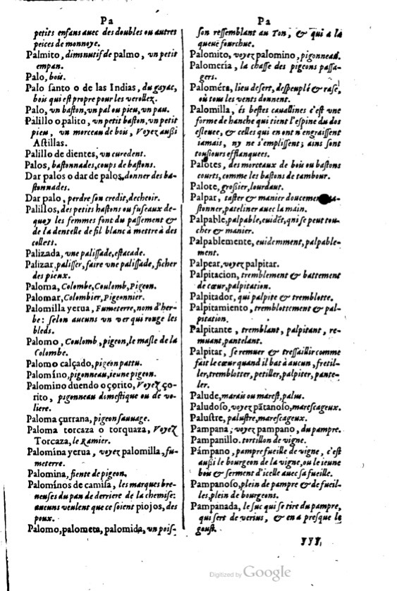 1621 - Adrian Tiffaine - Trésor des deux langues espagnole et française - BM Lyon