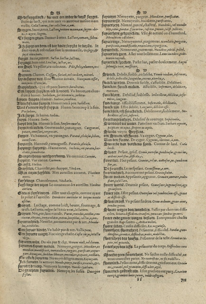 1573 - Christophe Plantin - Trésor du langage bas-allemand - Greifswald