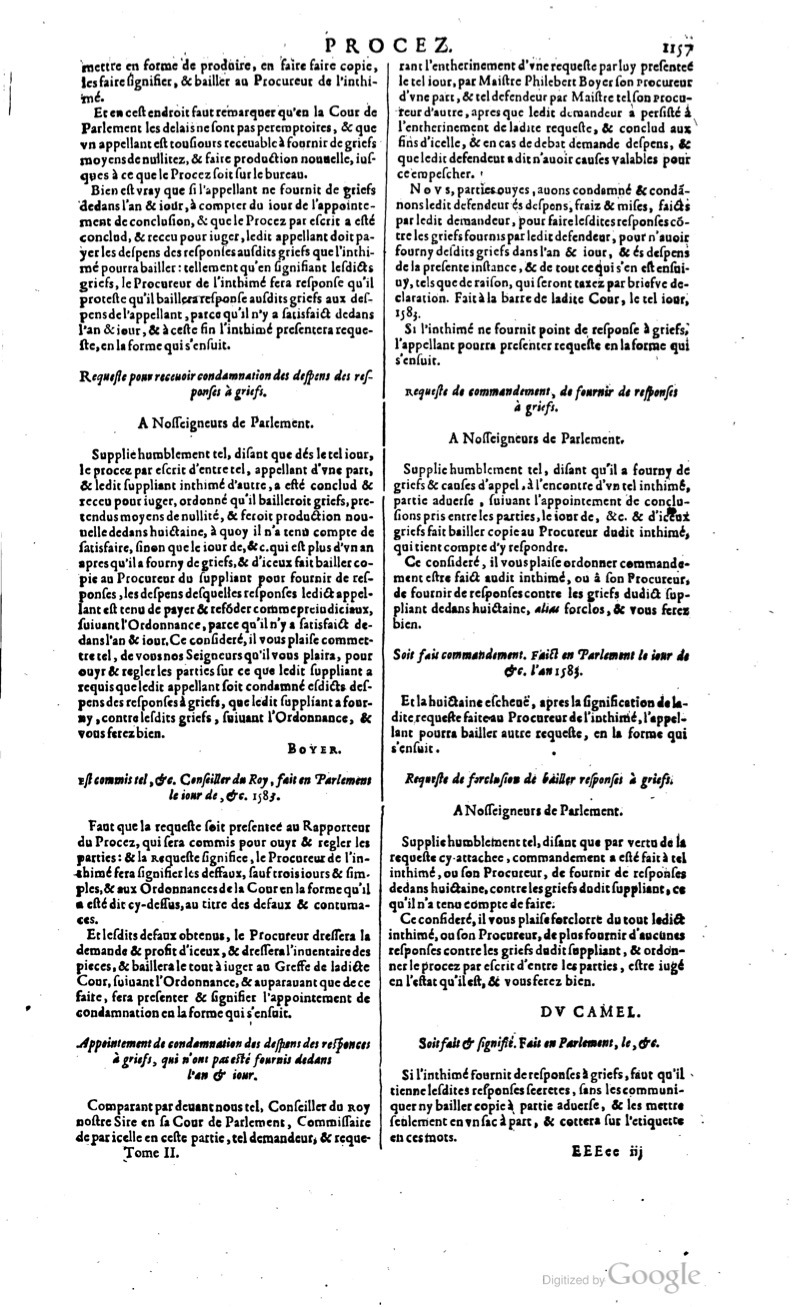1629 - Veuve Nicolas Buon - Trésor du droit français (29620 T. 2) - BM Lyon