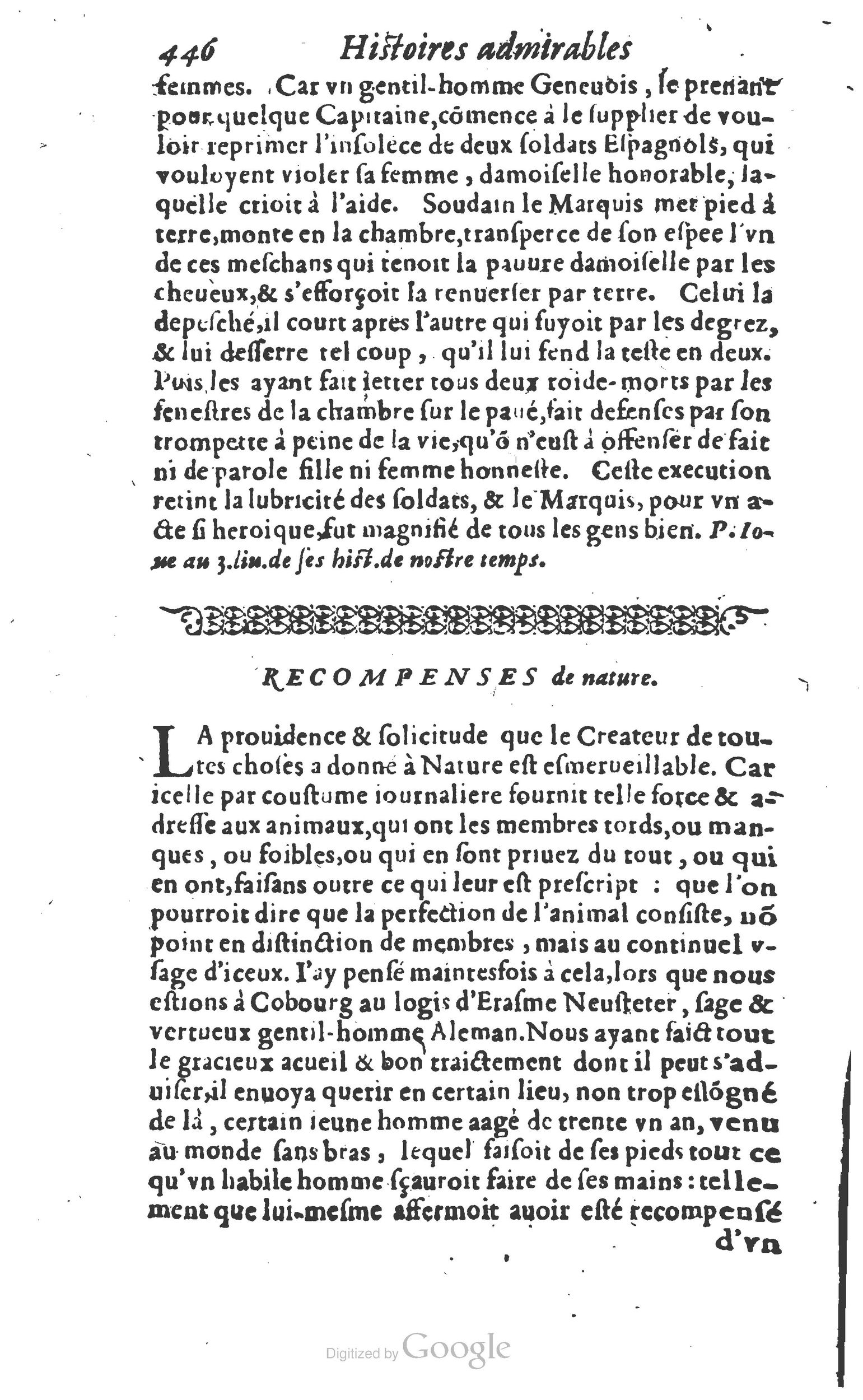 1610 - Paul Marceau - Trésor d’histoires admirables et mémorables - Princeton 1610 - Paul Marceau - Trésor d’histoires admirables et mémorables - Princeton