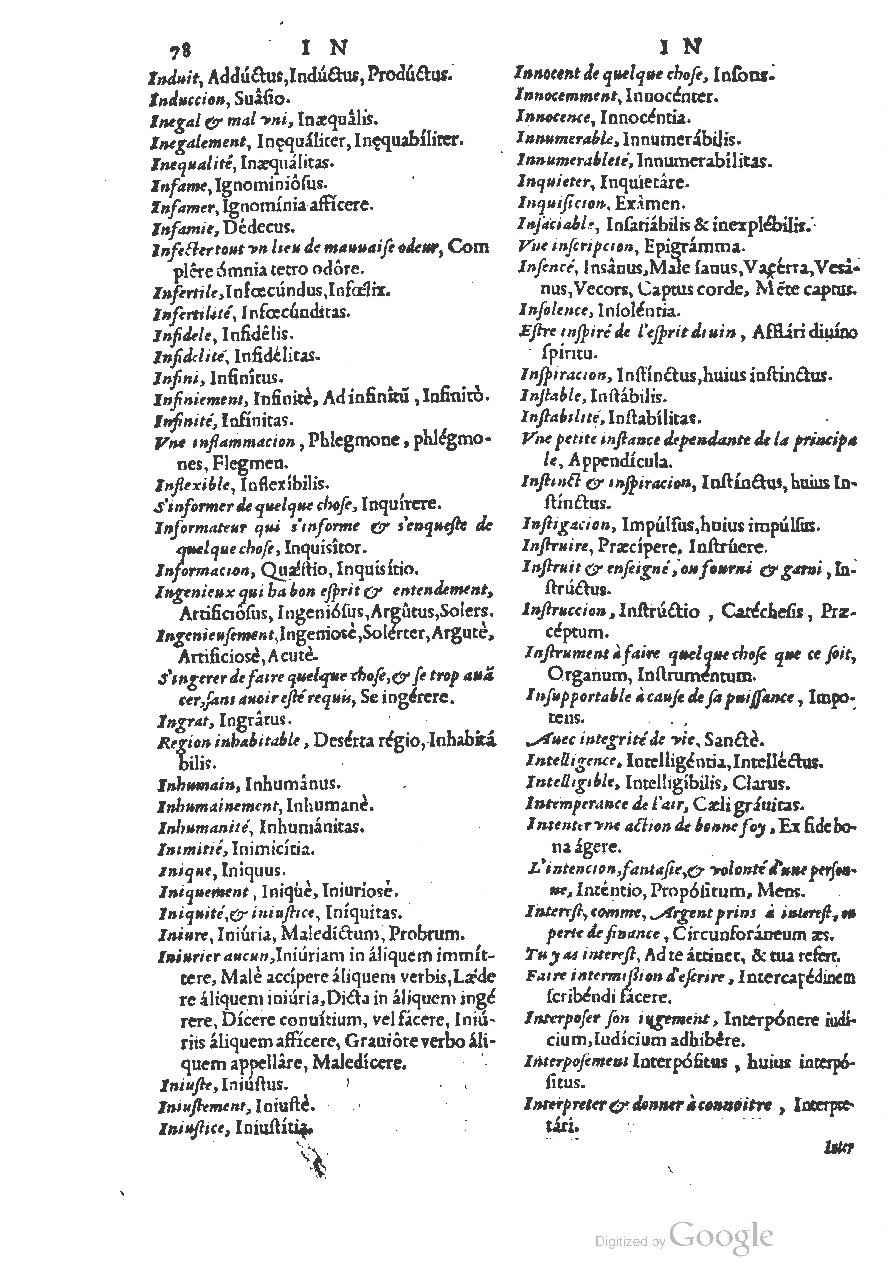 1558 - Guillaume Rouillé - Trésor des mots et traits français - BSB Munich