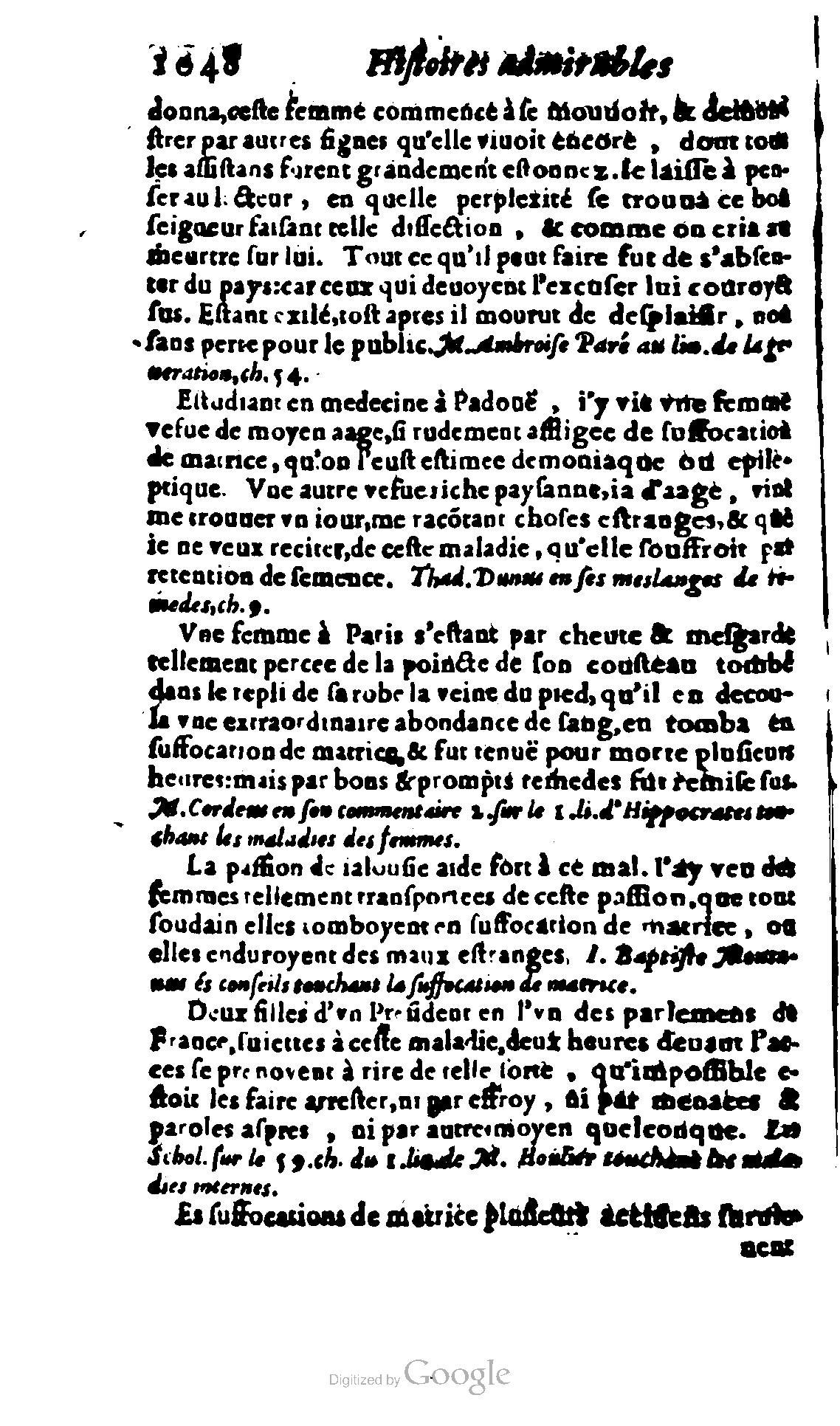 1620 - Samuel Crespin - Trésor d’histoires admirables et mémorables - BCU Lausanne