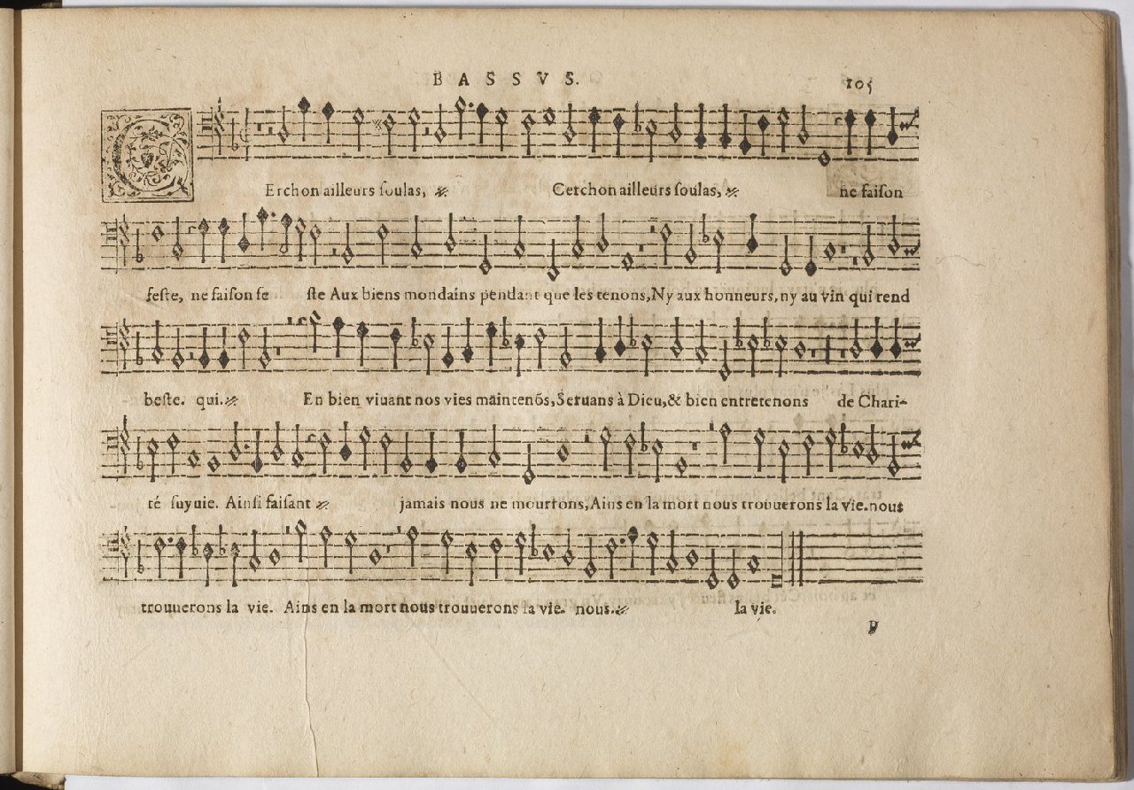 1594 - Paul Marceau - Trésor de musique d&#039;Orlande de Lassus, Superius, Bassus, Tenor, Quinta pars - BnF