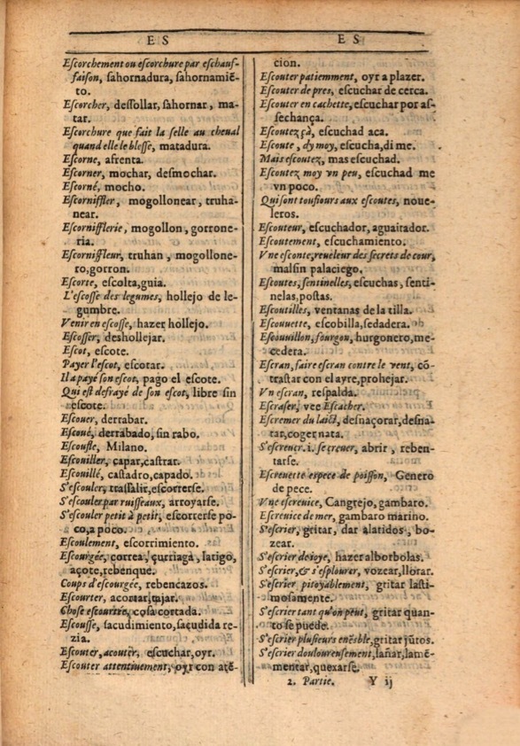 1607 - Marc Orry - Trésor des deux langues espagnole et française (Première et Seconde parties) - ÖNB Wien 1607 - Marc Orry - Trésor des deux langues espagnole et française (Première et Seconde parties) - ÖNB Wien