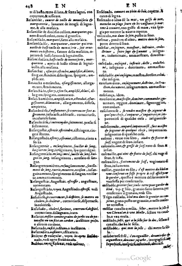 1617 - Samuel Crespin - Trésor des trois langues espagnole, française et italienne (3 parties) - Ohio 1617 - Samuel Crespin - Trésor des trois langues espagnole, française et italienne (3 parties) - Ohio