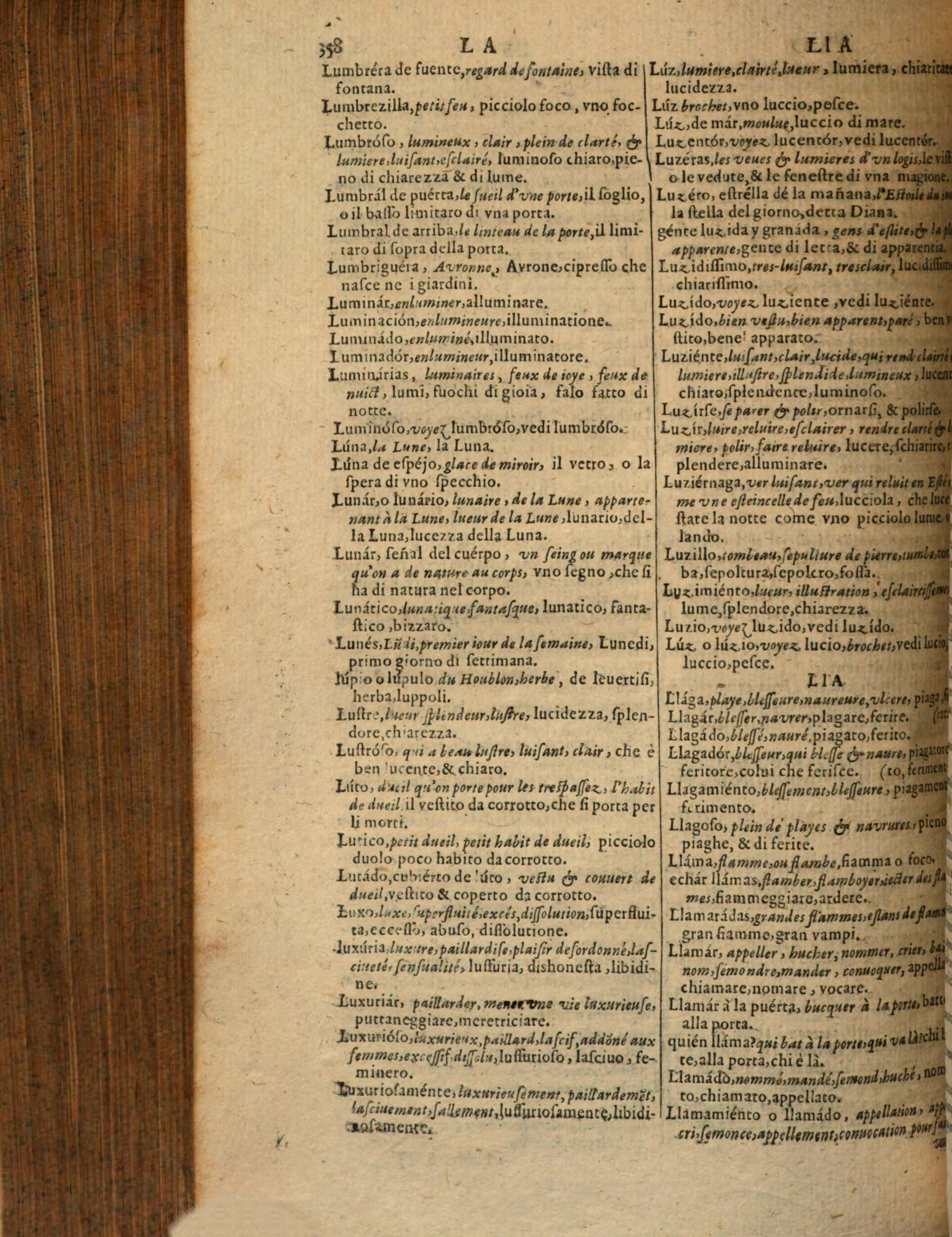 1617 - Samuel Crespin - Trésor des trois langues espagnole, française et italienne (Première partie) - Regensburg 1617 - Samuel Crespin - Trésor des trois langues espagnole, française et italienne (Première partie) - Regensburg