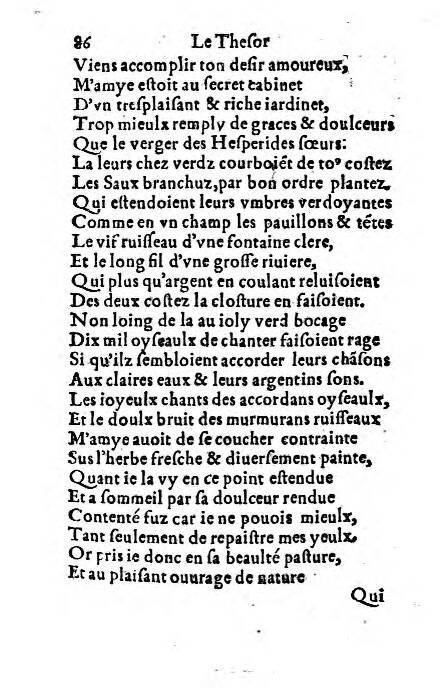 1556c. - Étienne Denise - Trésor des joyeuses inventions du parangon de poésies - ÖNB Vienne