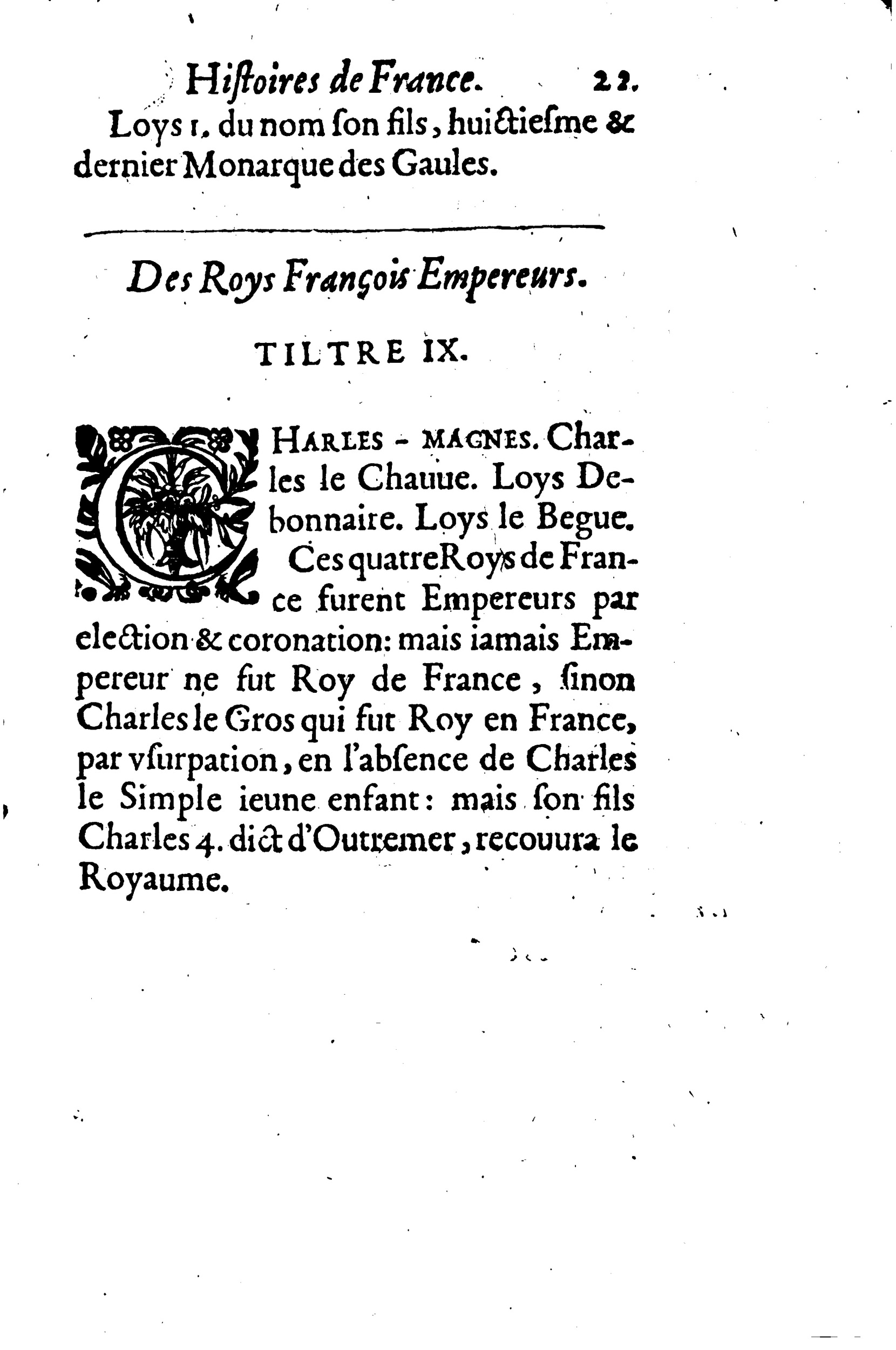 1633 - Jean Corrozet - Trésor des histoires de France - BM Lyon 1633 - Jean Corrozet - Trésor des histoires de France - BM Lyon
